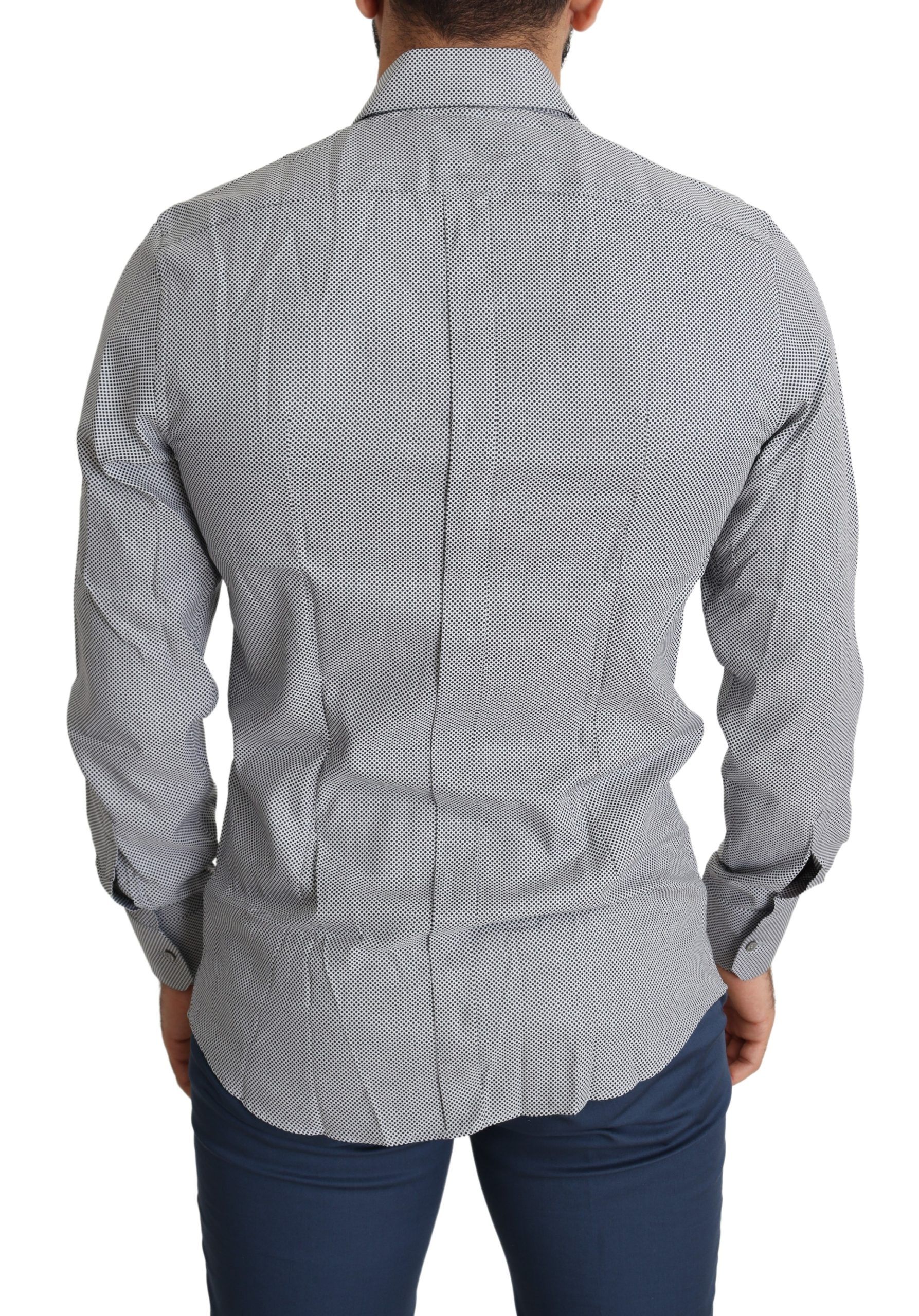 1459158.jpg Elegant Black Cotton Dress Shirt - Image 3