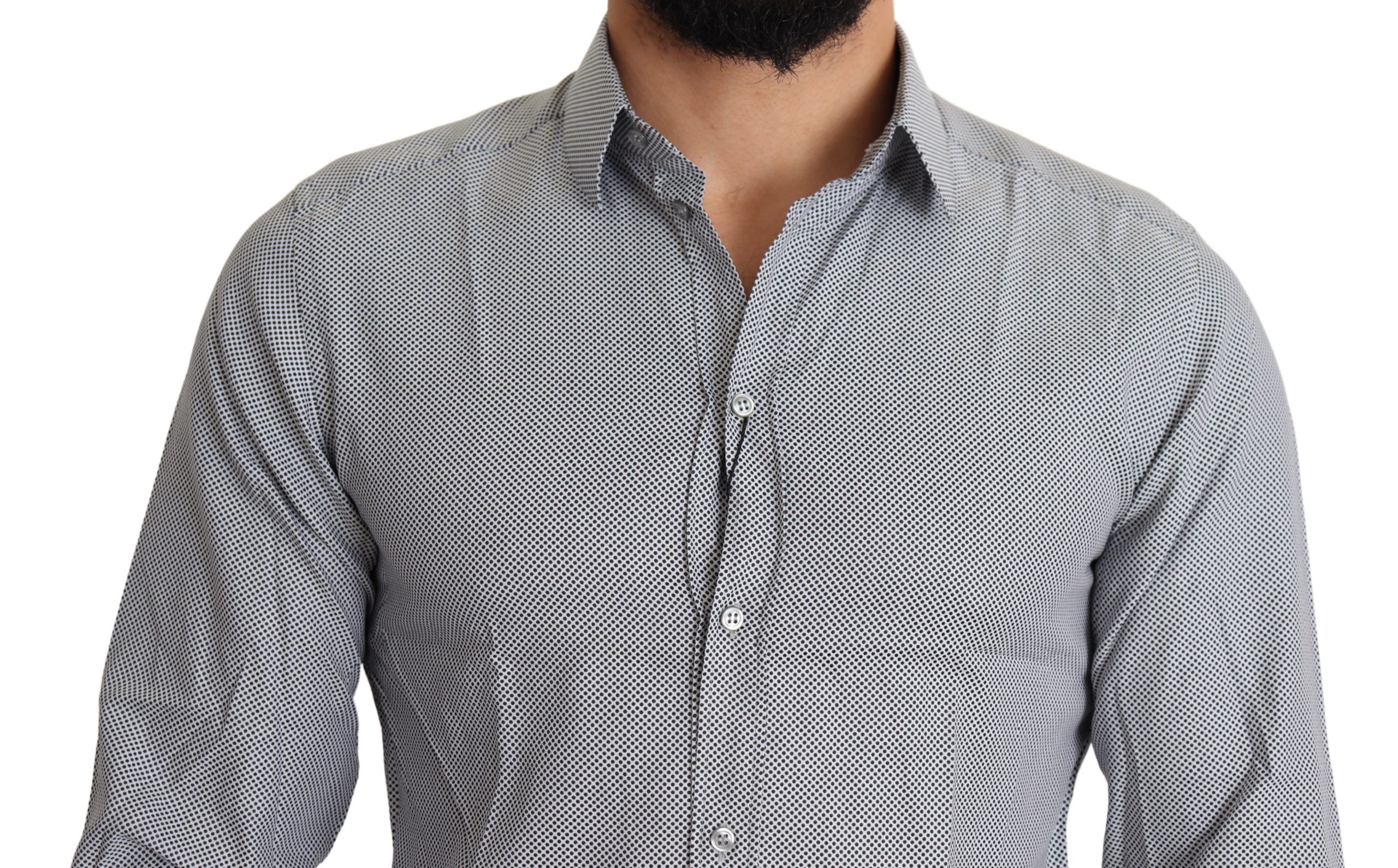 1459159.jpg Elegant Black Cotton Dress Shirt - Image 4