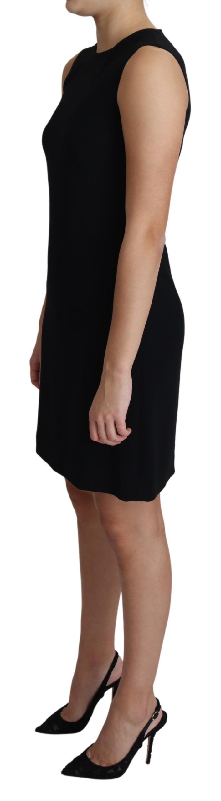 1469279.jpg Elegant Sleeveless Black A-Line Mini Dress - Image 4
