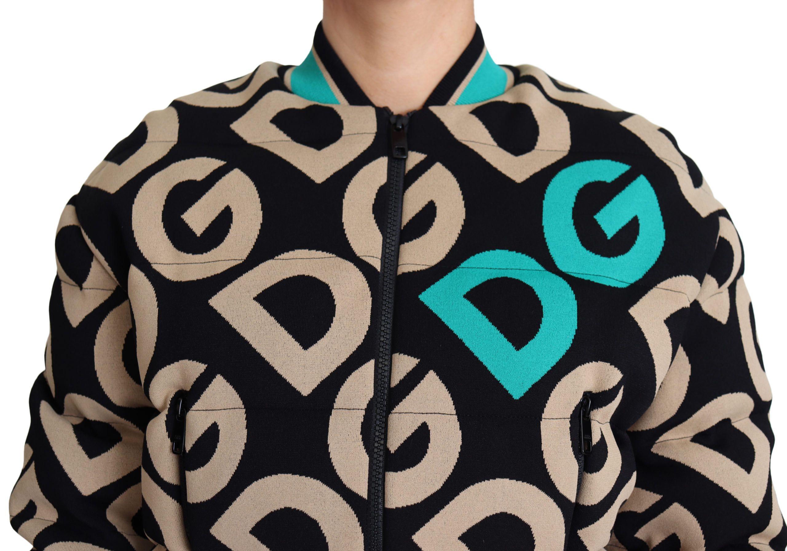 1471000.jpg Chic Multicolor Quilted Bomber Jacket - Image 3