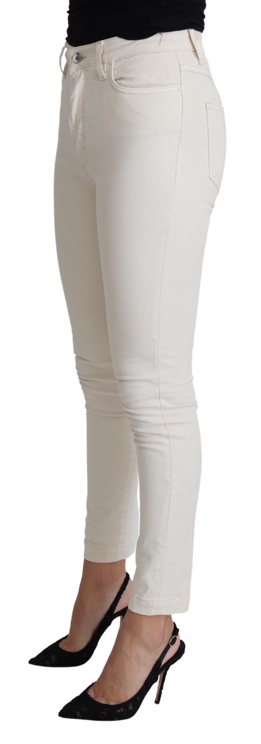 1471060.jpg Chic White Skinny Denim Jeans - Image 2