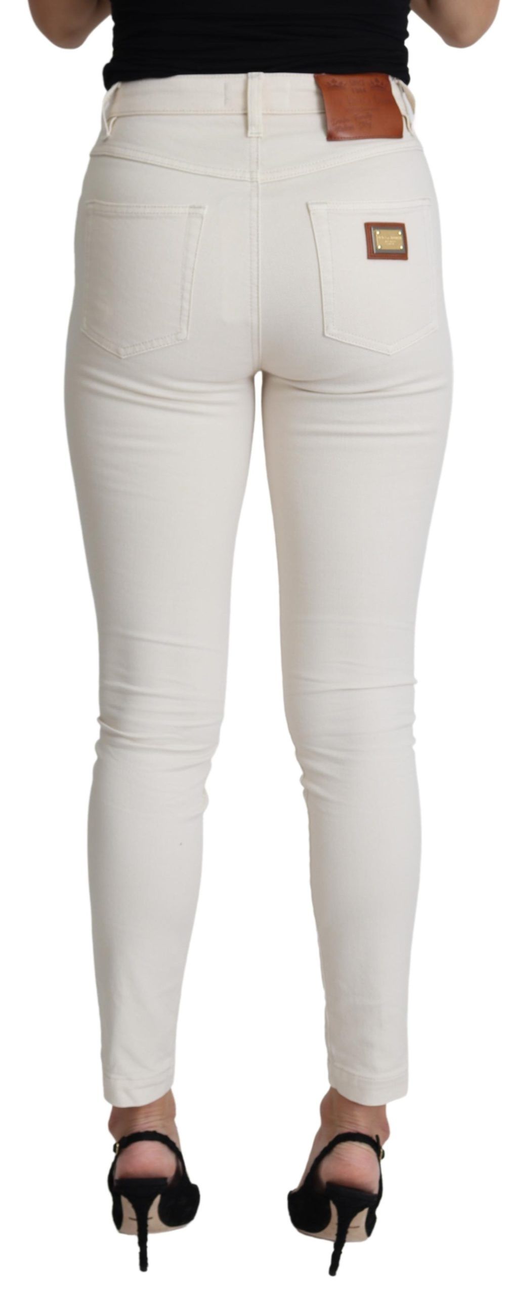 1471061.jpg Chic White Skinny Denim Jeans - Image 3