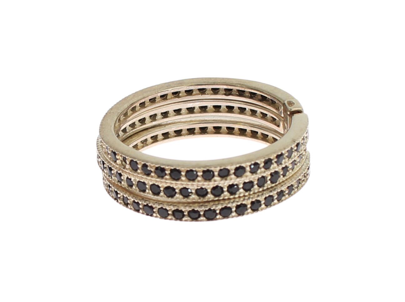 1478582.jpg Chic Silver & Black CZ Crystal Ring - Image 4
