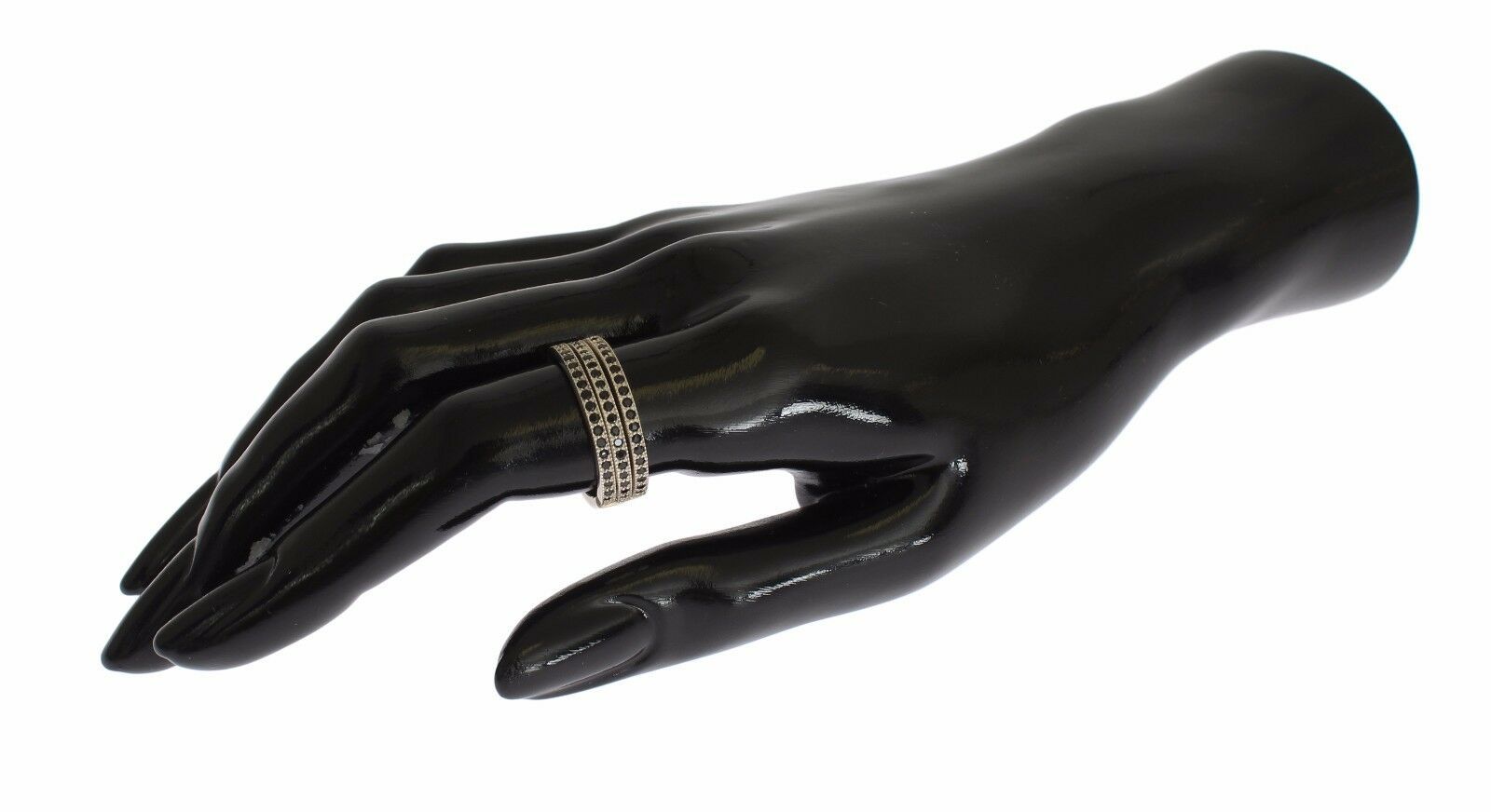1478585.jpg Chic Silver & Black CZ Crystal Ring - Image 6