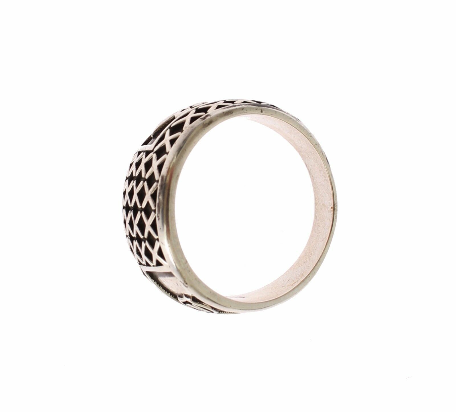1479187.jpg Elegant Silver Band with Black Accents - Image 3