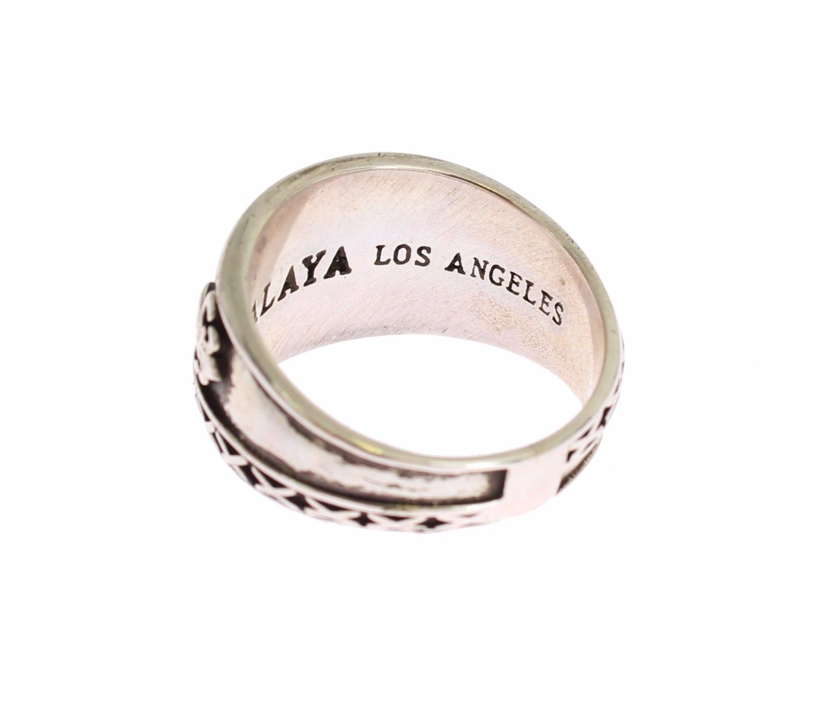 1479190.jpg Elegant Silver Band with Black Accents - Image 5