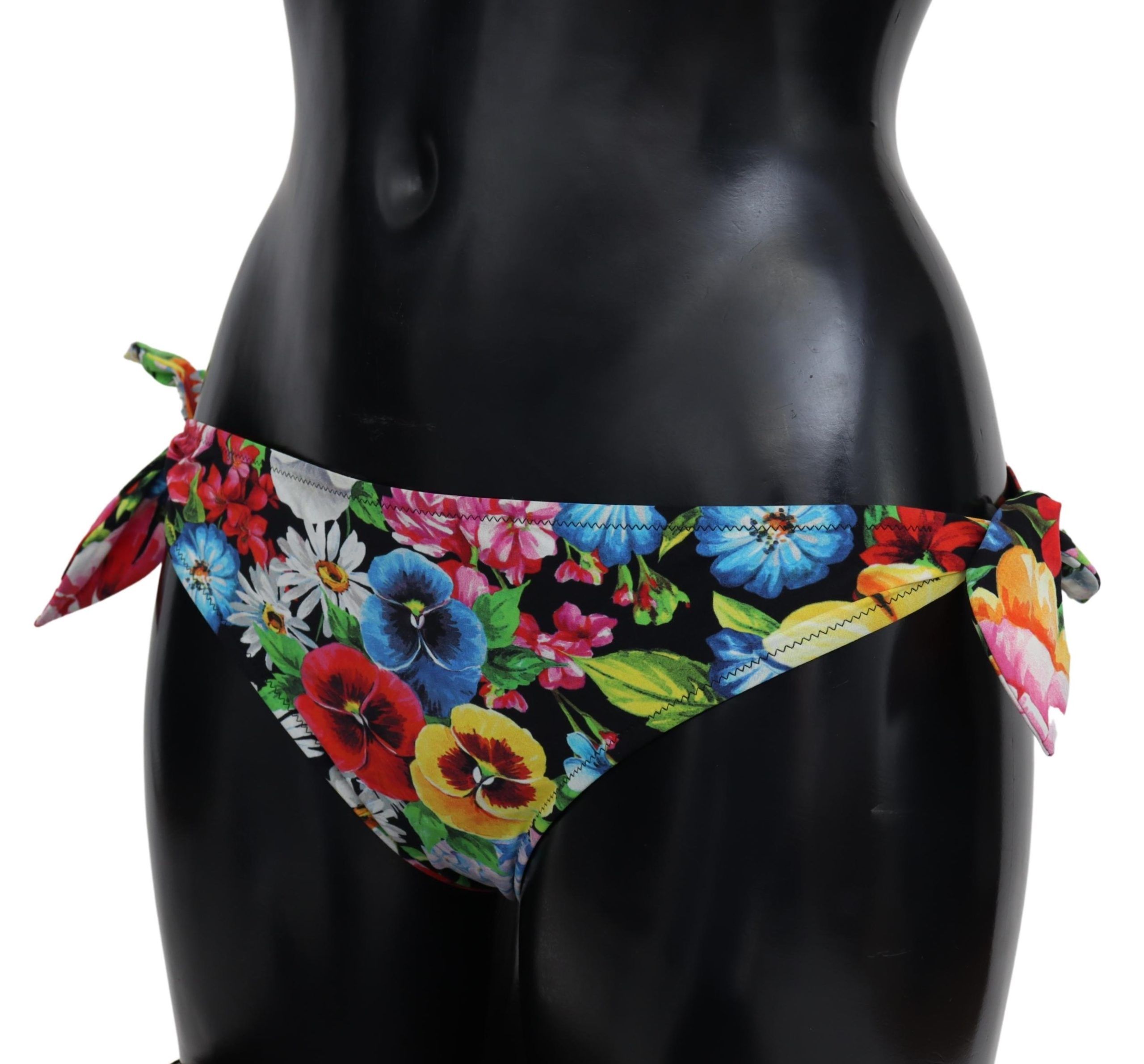1484176.jpg Vibrant Floral Tie-Side Bikini Bottoms - Image 4