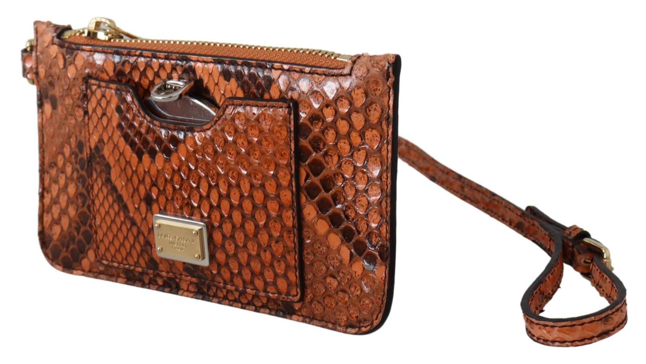 1496703.jpg Elegant Python Patterned Leather Wristlet - Image 2
