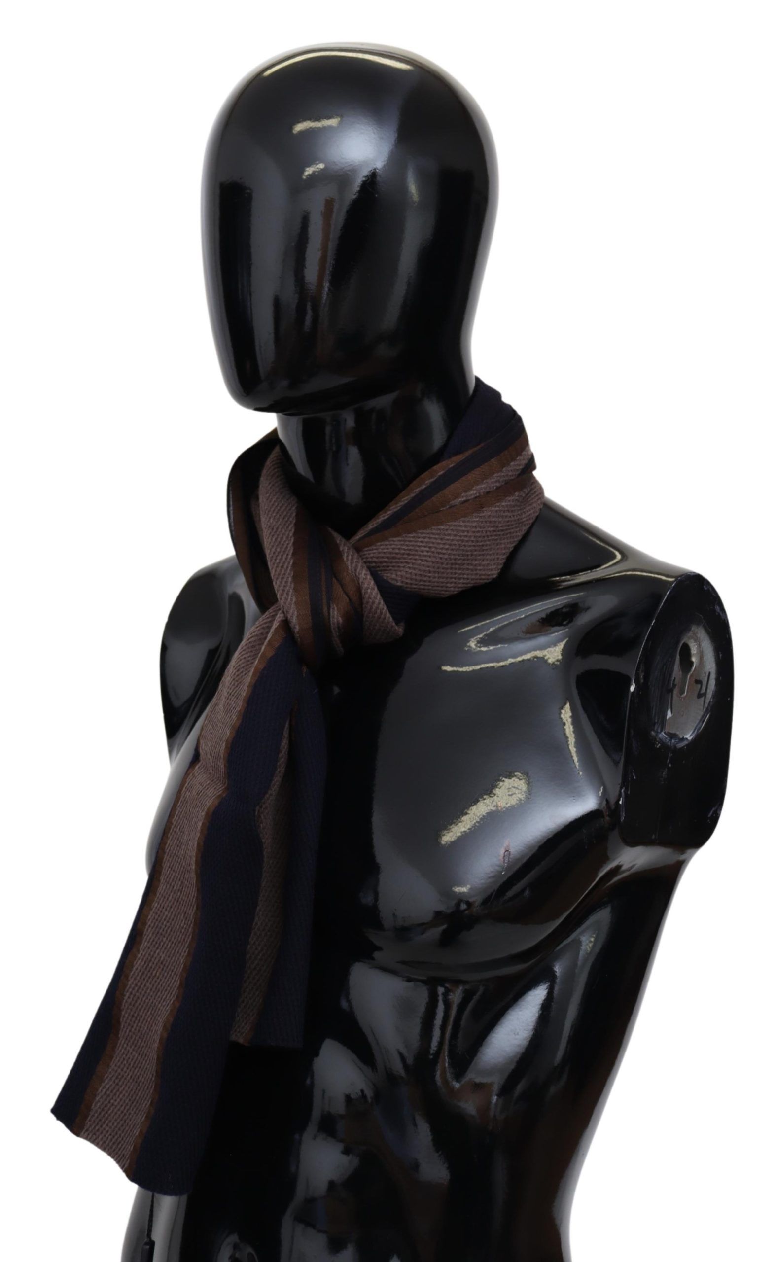 1498129.jpg Elegant Striped Wool Scarf - Image 2