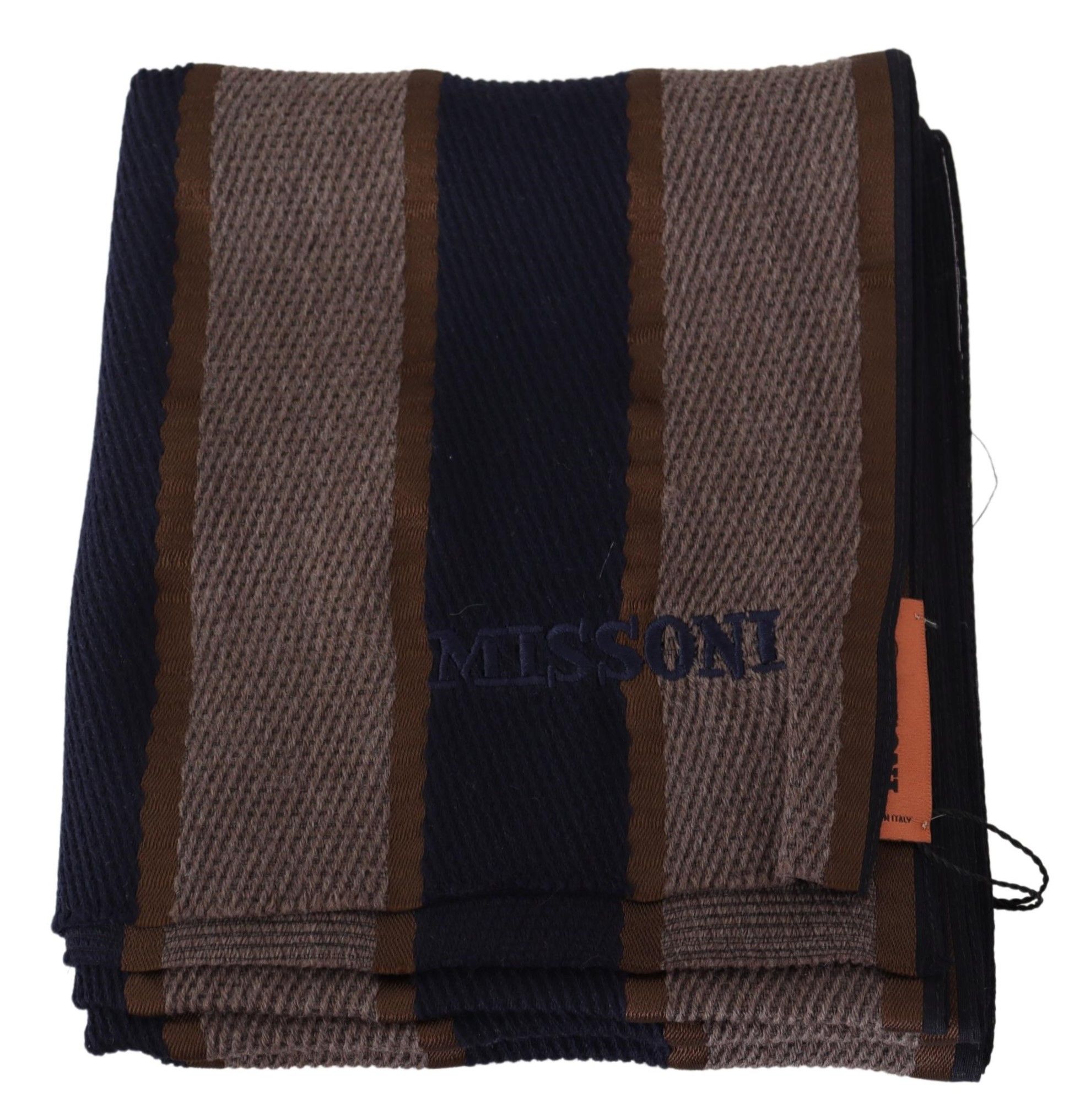 1498131.jpg Elegant Striped Wool Scarf - Image 4