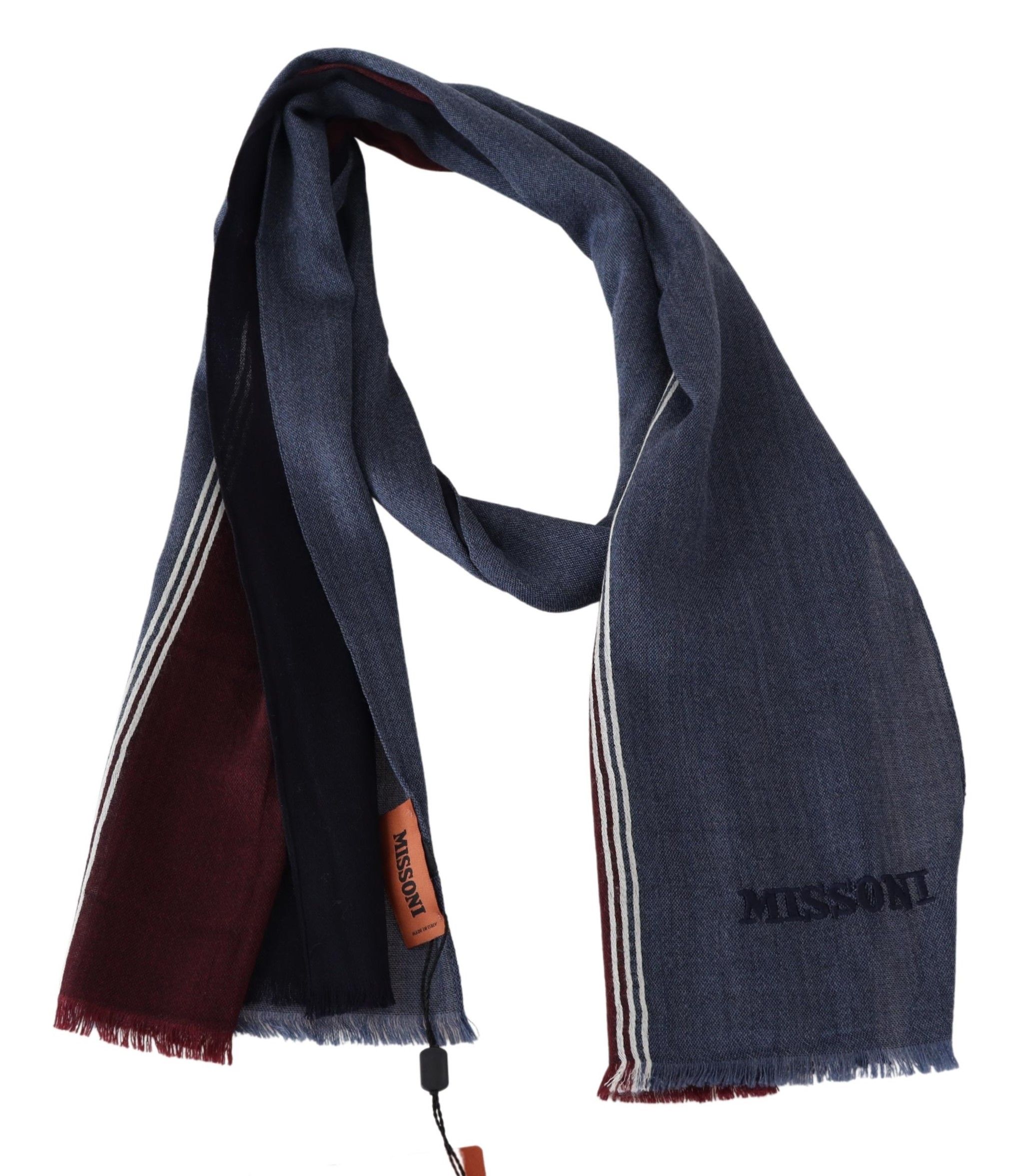 1498150.jpg Elegant Wool Scarf with Striped Pattern - Image 3