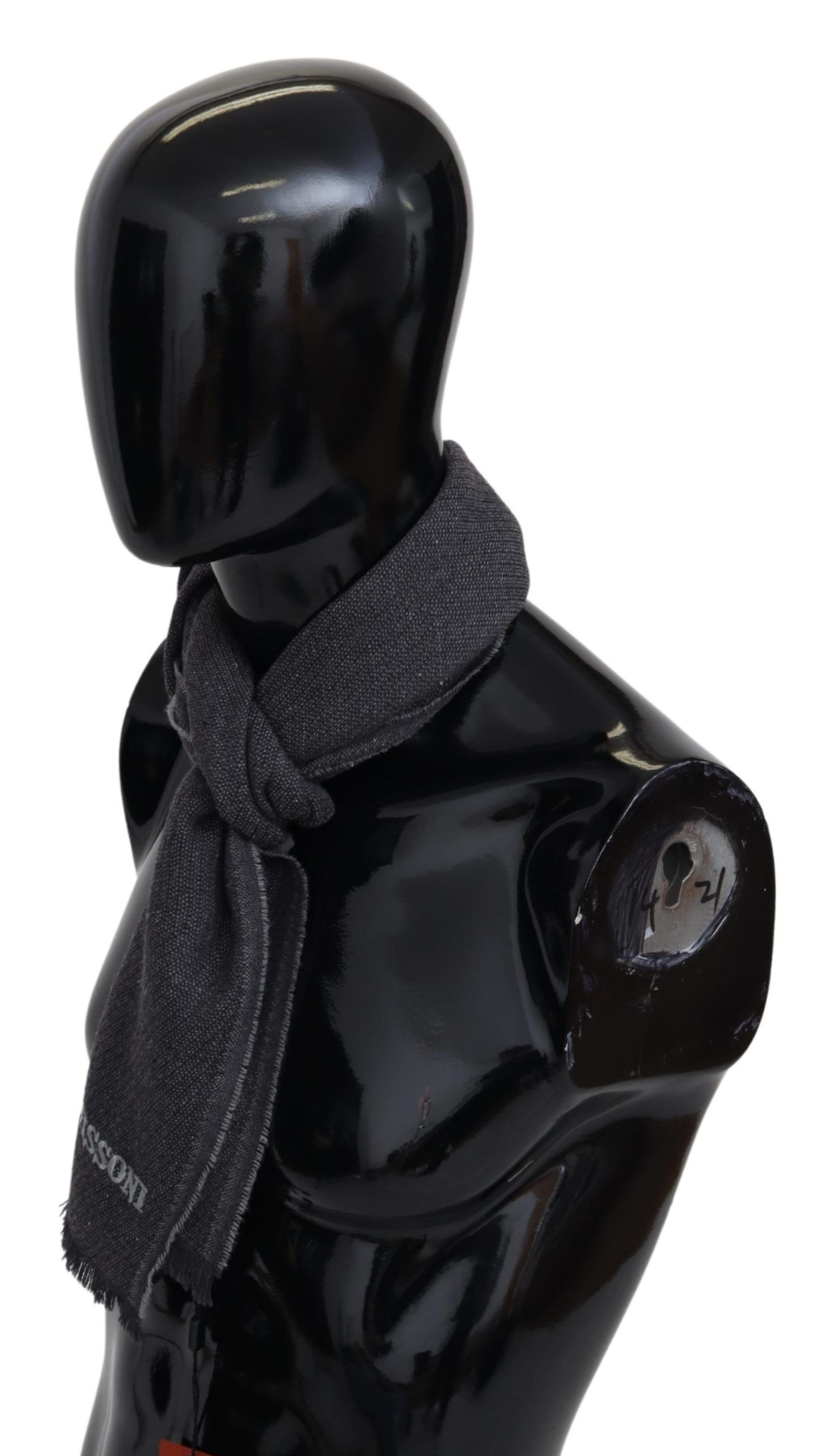 1498265.jpg Elegant Wool Scarf with Signature Embroidery - Image 2