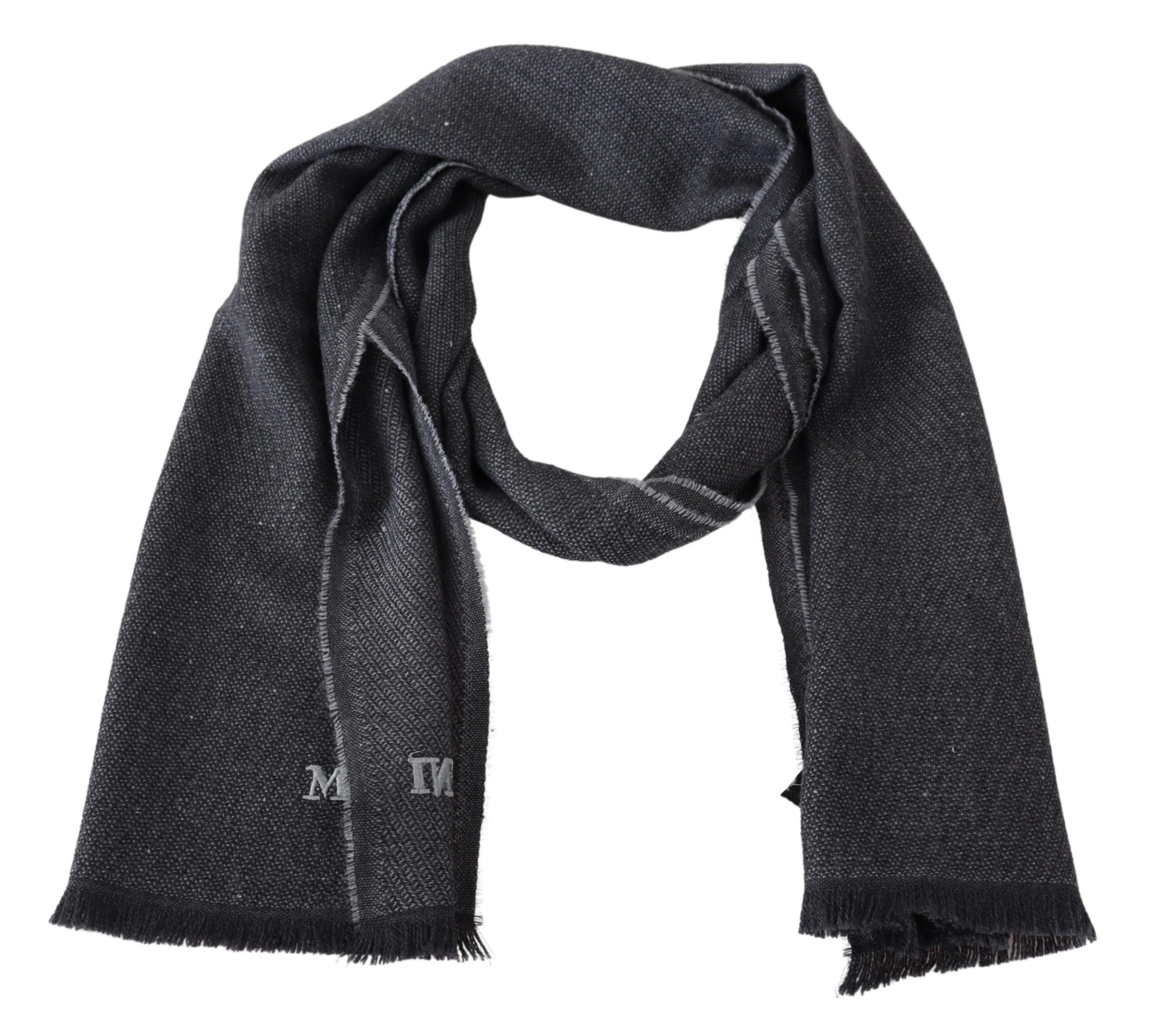 1498266.jpg Elegant Wool Scarf with Signature Embroidery - Image 3