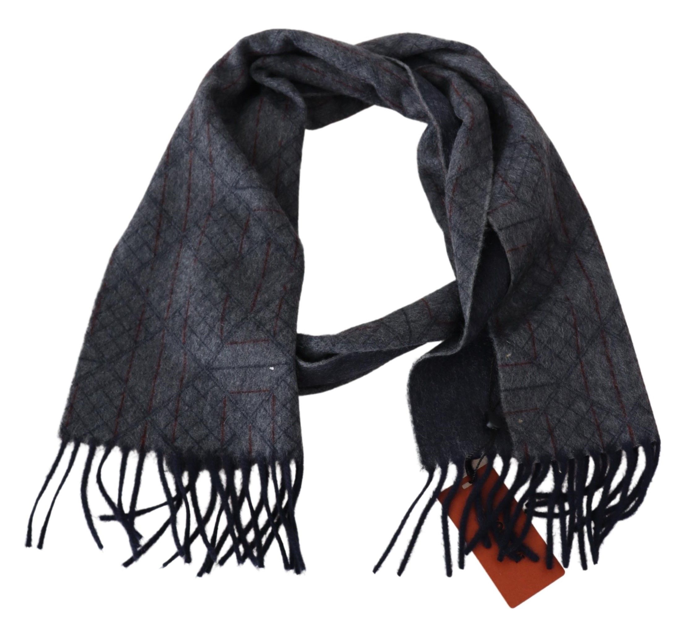 1516293.jpg Elegant Cashmere Patterned Scarf with Logo Embroidery - Image 3