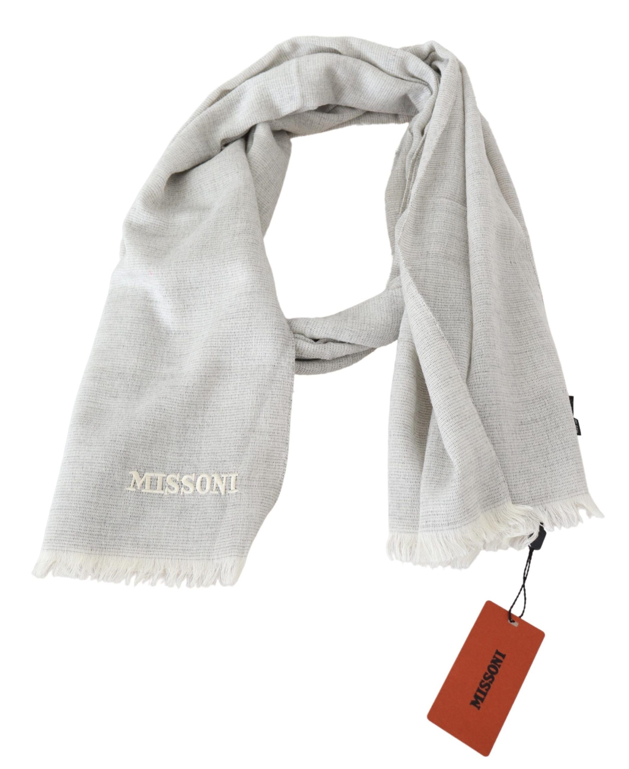 1516404.jpg Elegant Wool Scarf with Signature Embroidery - Image 2