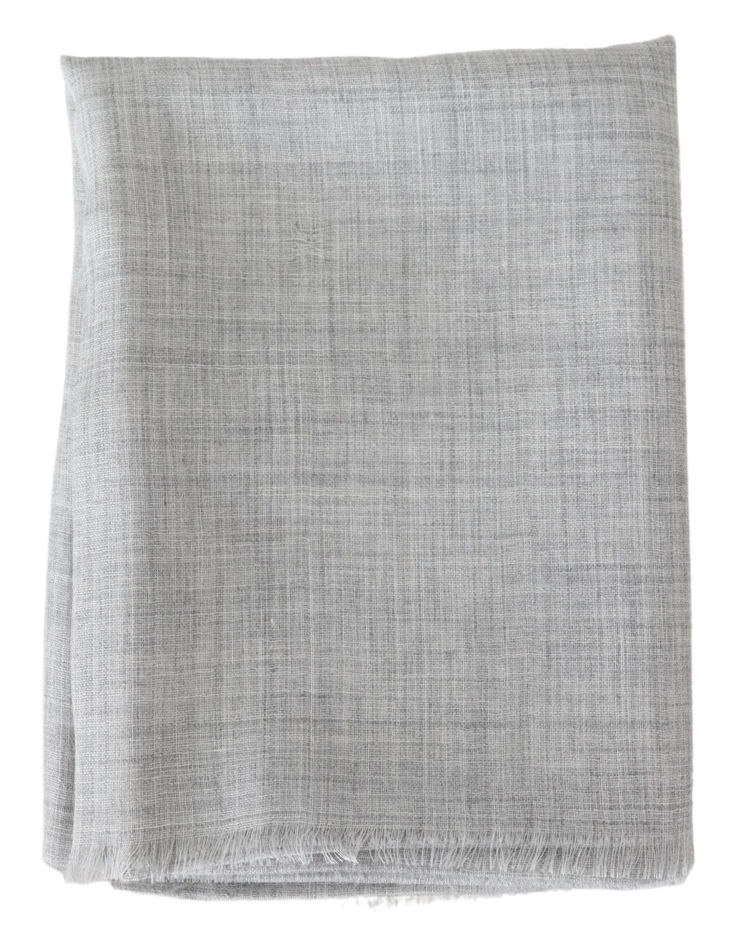 1516704.jpg Elegant Beige Wool Silk Unisex Scarf - Image 3