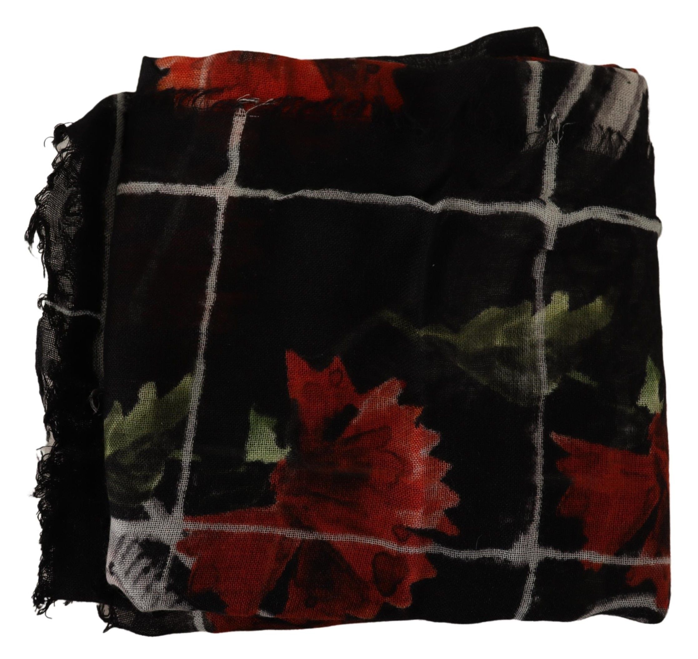 1525059.jpg Sumptuous Floral Cashmere Silk Scarf - Image 3