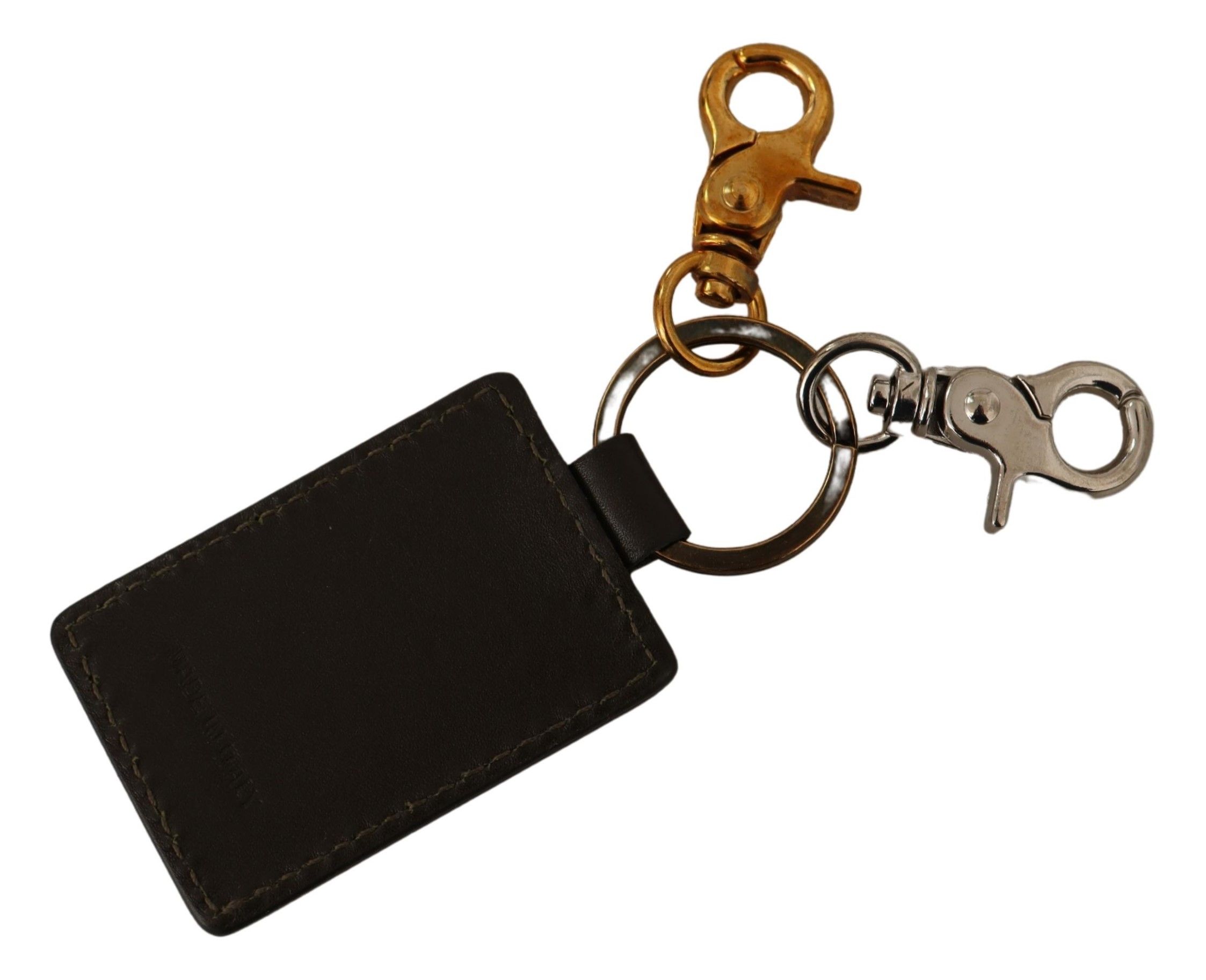 1529748.jpg Elegant Green Leather Designer Keychain - Image 2