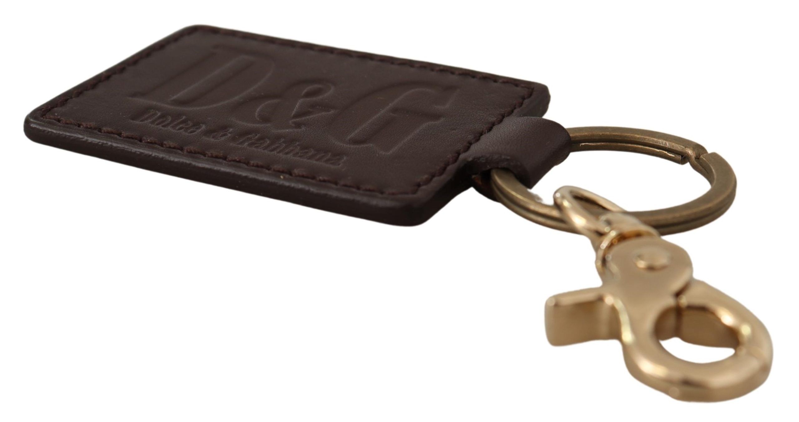 1529761.jpg Elegant Unisex Leather Keyring with Gold Detail - Image 4