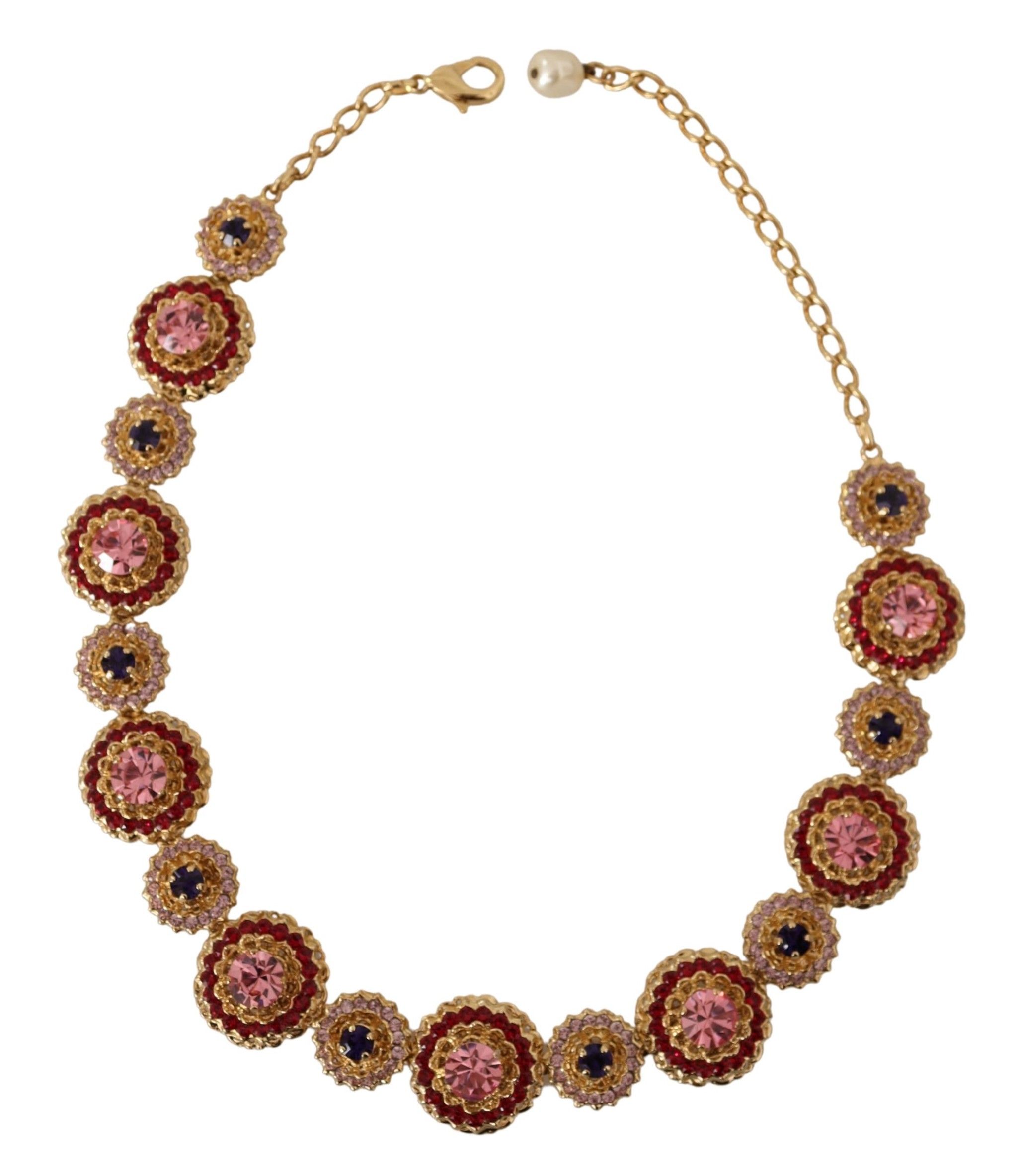 1530098.jpg Elegant Multicolor Crystal Charm Necklace - Image 4