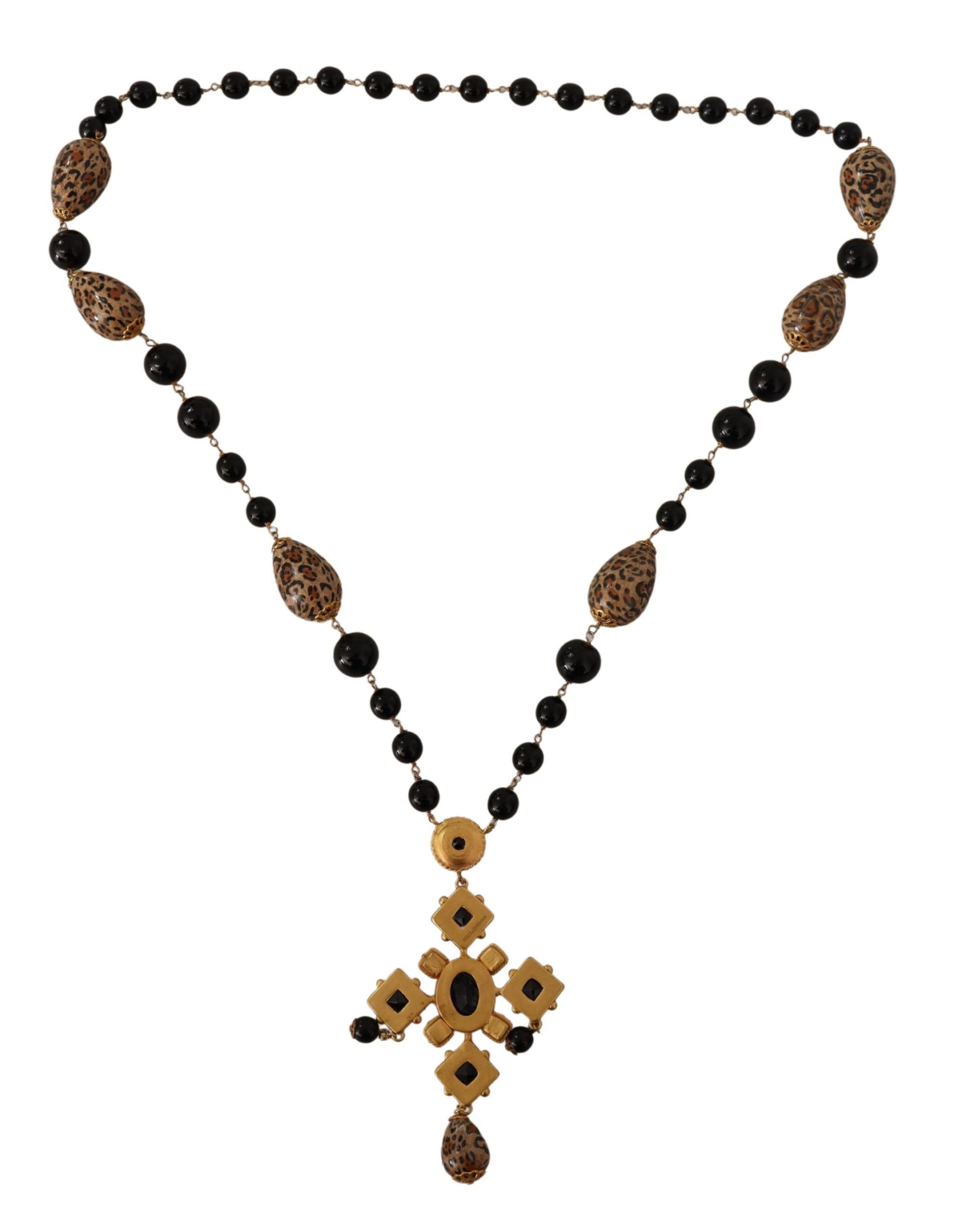 1530142.jpg Elegant Charm Cross Necklace with Crystal Details - Image 4