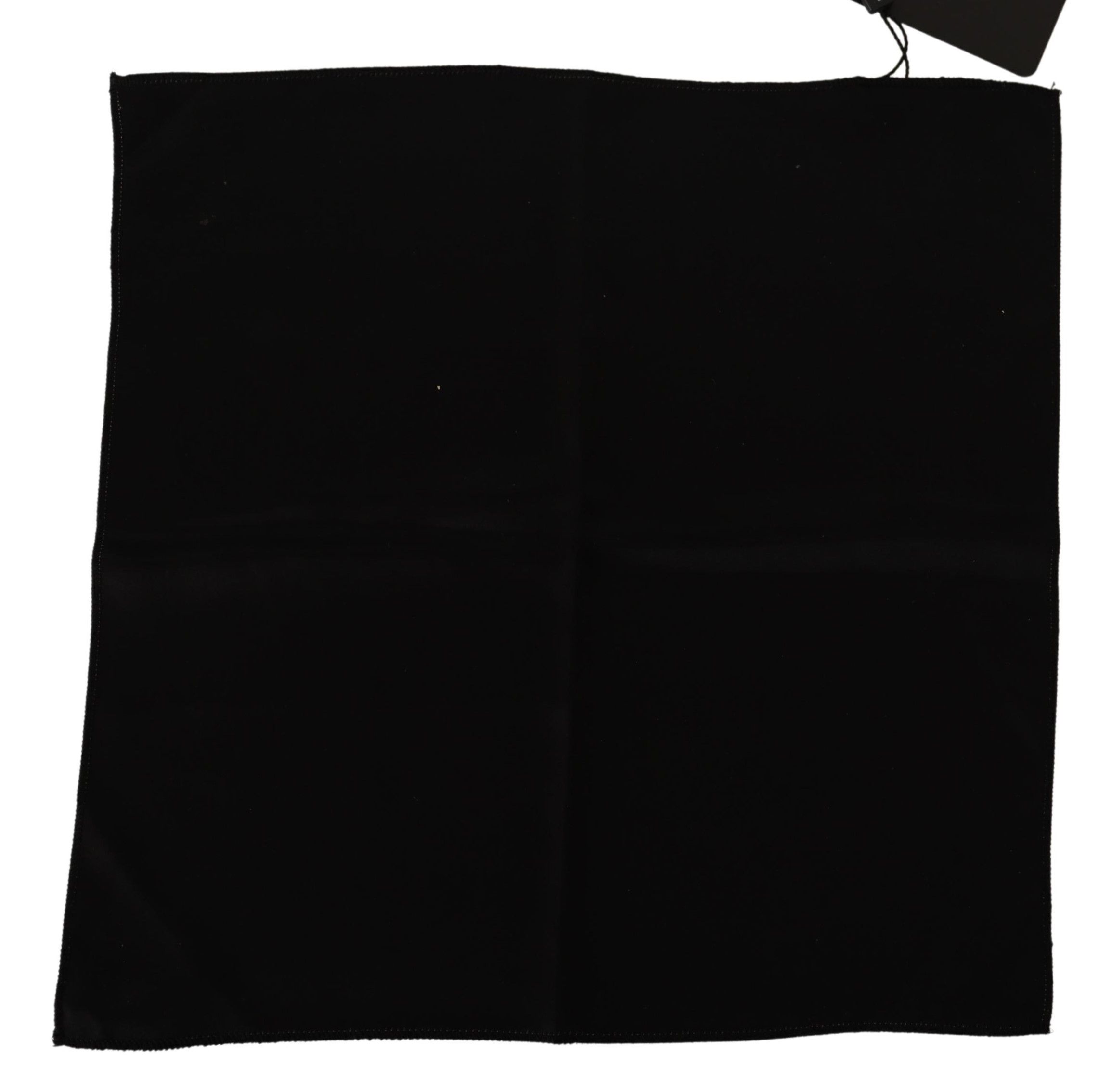 1534006.jpg Elegant Black Silk Pocket Square - Image 2