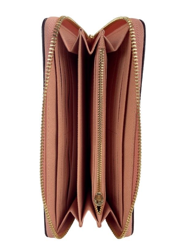 1558133.jpg (C3441) Long Faded Blush Crossgrain Leather Zip Around Wristlet Wallet - Image 3