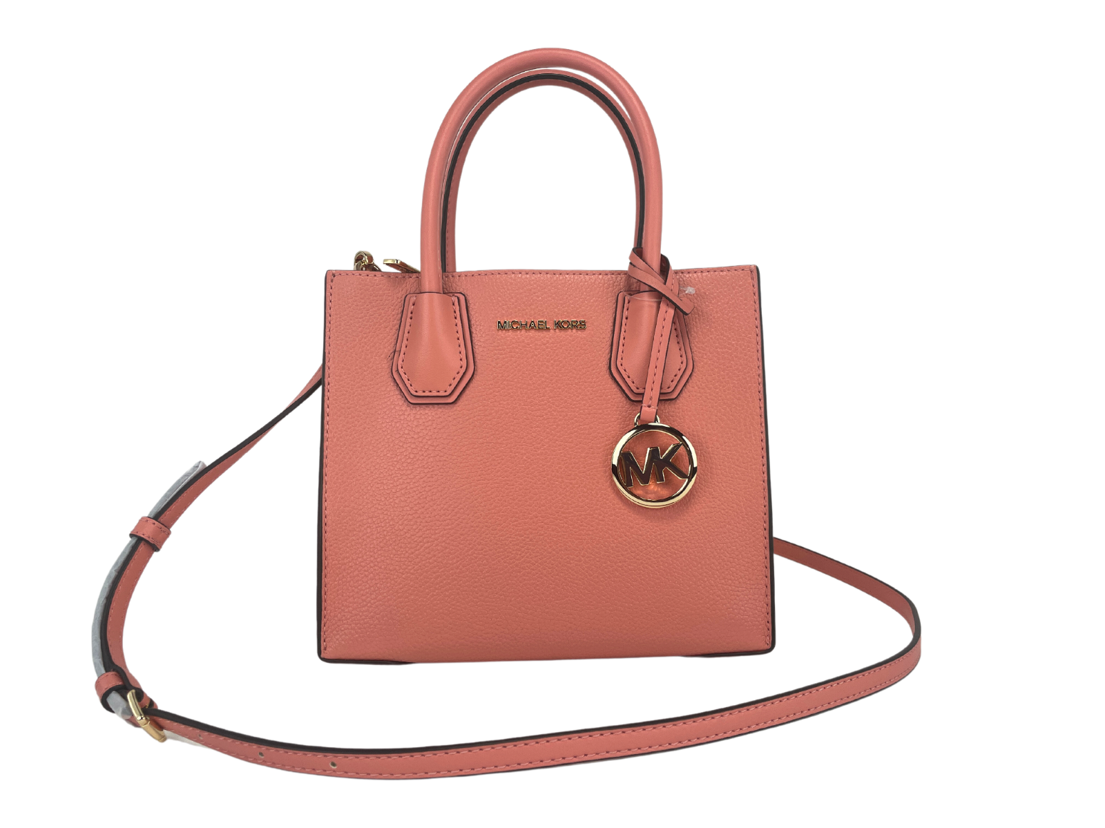 1566019.png Mercer Medium Sherbet Pebble Leather Messenger Crossbody Bag Purse - Image 2