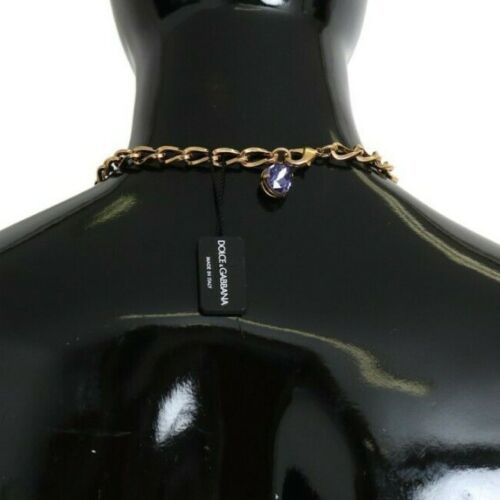 1568284.jpg Elegant Gold Crystal Floral Charm Necklace - Image 4