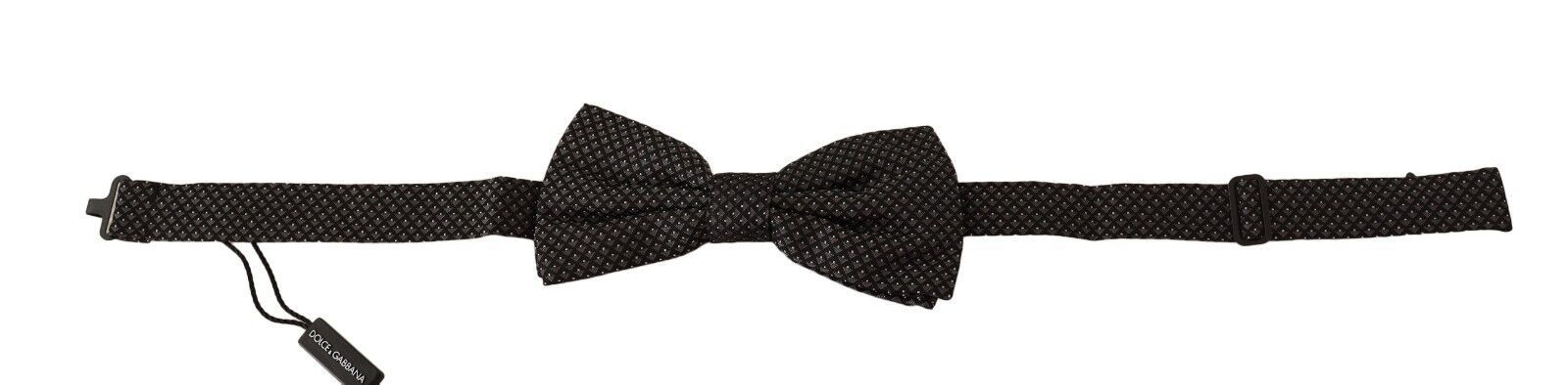 1579731.jpg Elegant Silk Patterned Bow Tie - Image 2