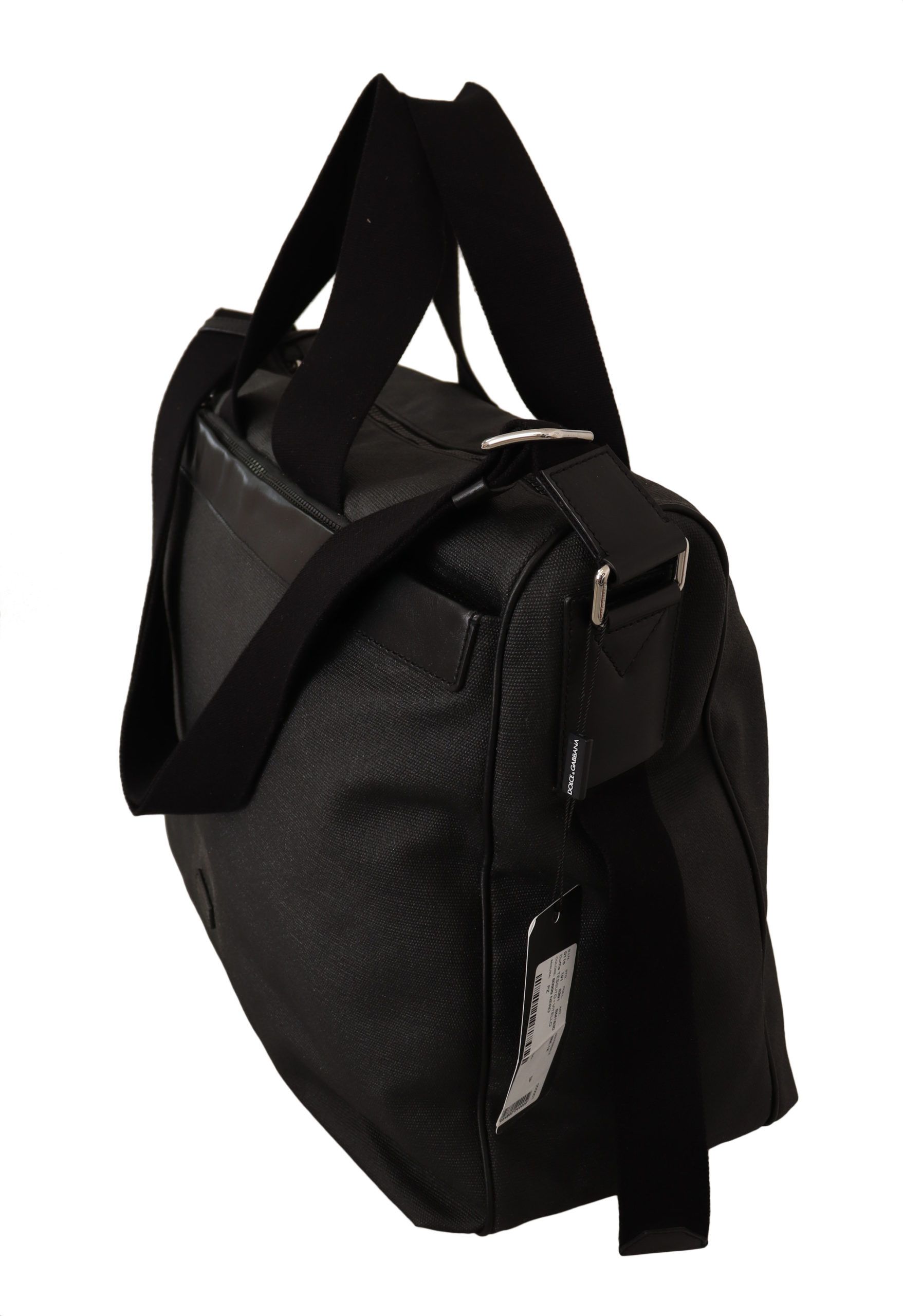 1585640.jpg Elegant Men's Denim & Leather Messenger Bag - Image 2