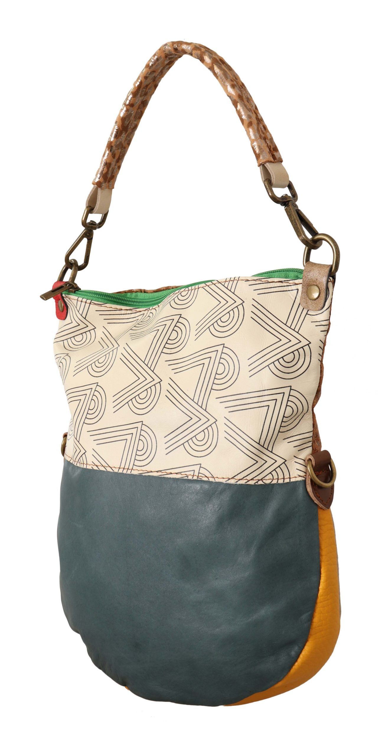 1585741.jpg Chic Multicolor Leather Shoulder Bag - Image 2
