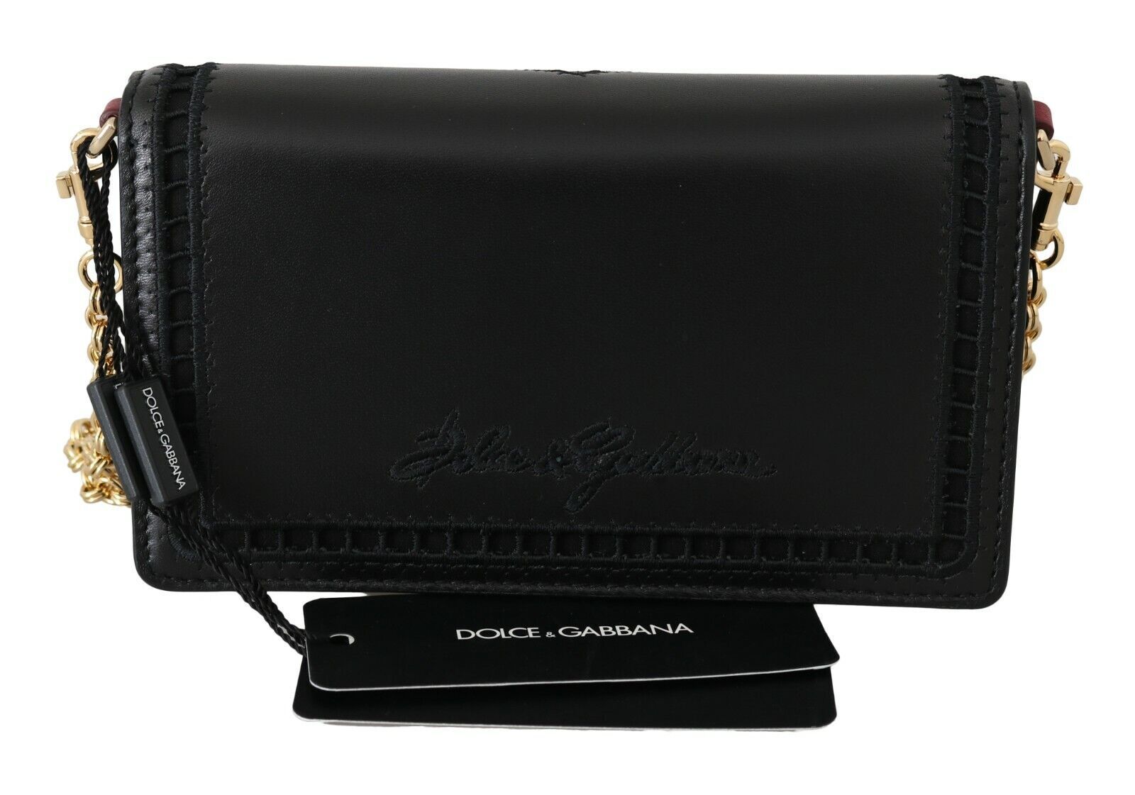 1587562.jpg Elegant Black Leather Shoulder Messenger Bag - Image 4