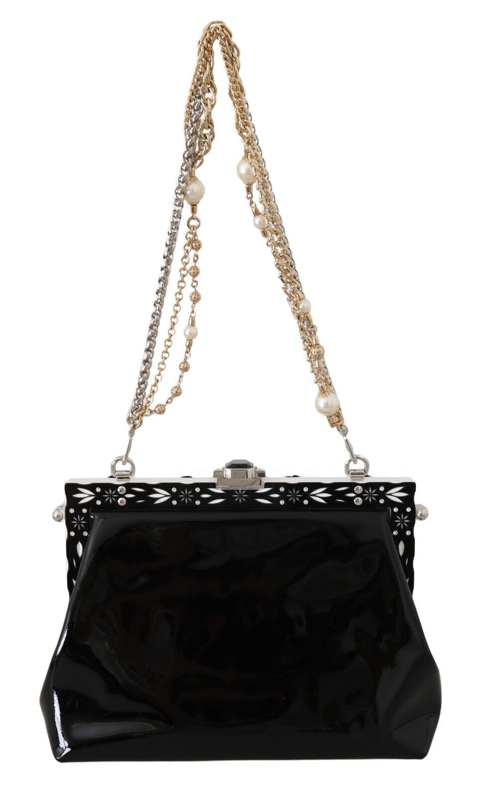 1591189.jpg Elegant Evening Clutch With Crystals and Chain - Image 3