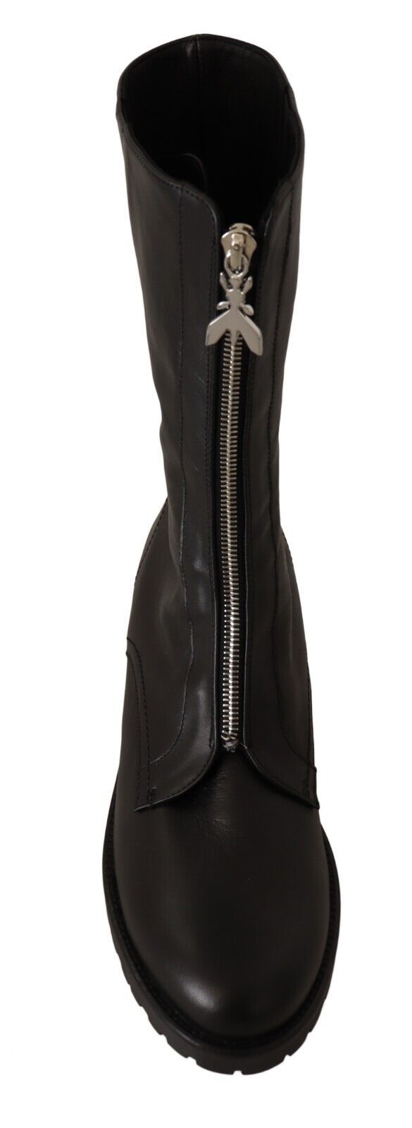 1601124.jpg Elegant Black Leather High Boots - Image 5