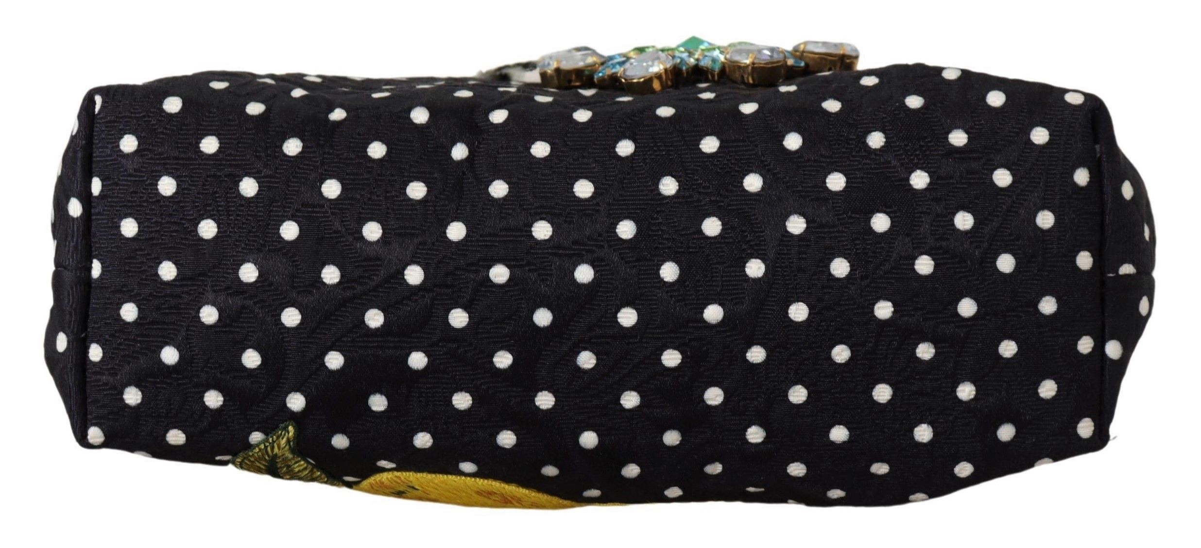 1601314.jpg Elegant Floral & Polka Dot Evening Clutch - Image 4
