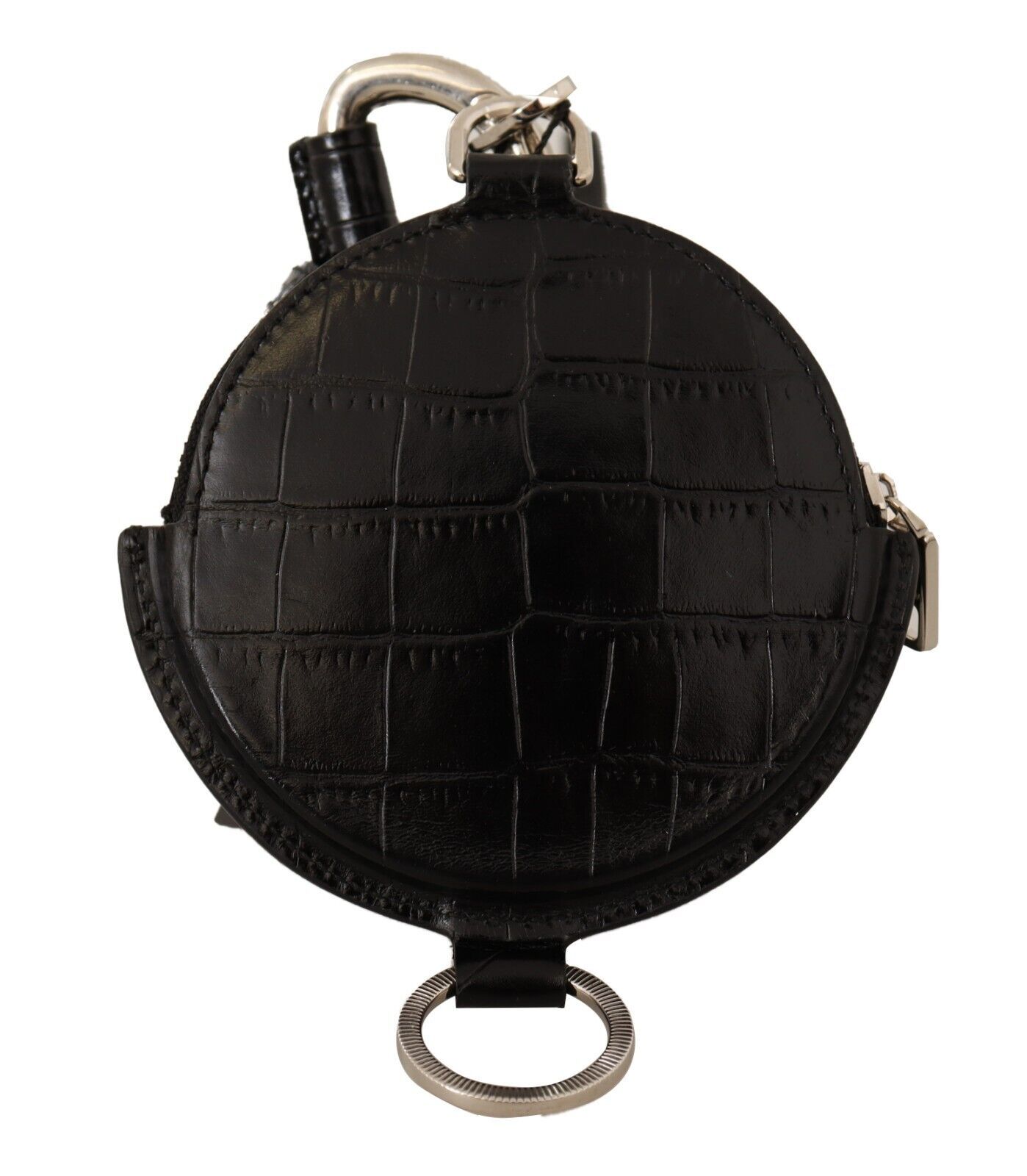 1601945.jpg Elegant Black Leather Coin Purse with Strap - Image 4