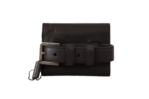 1606684.png Elegant Leather Trifold Multi Kit with Belt Strap - Image 3