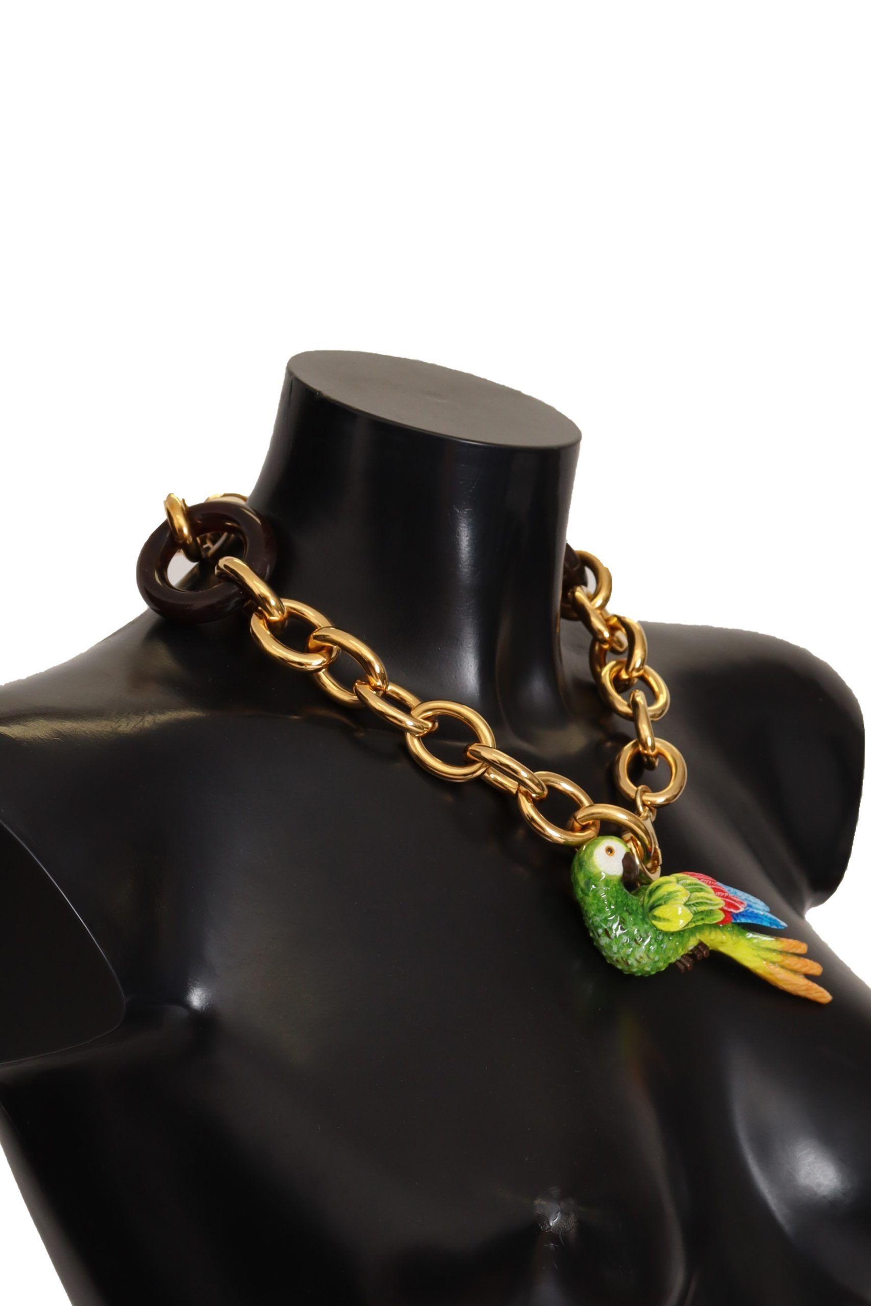 1621234.jpg Champagne Crystal Parrot Charm Necklace - Image 5