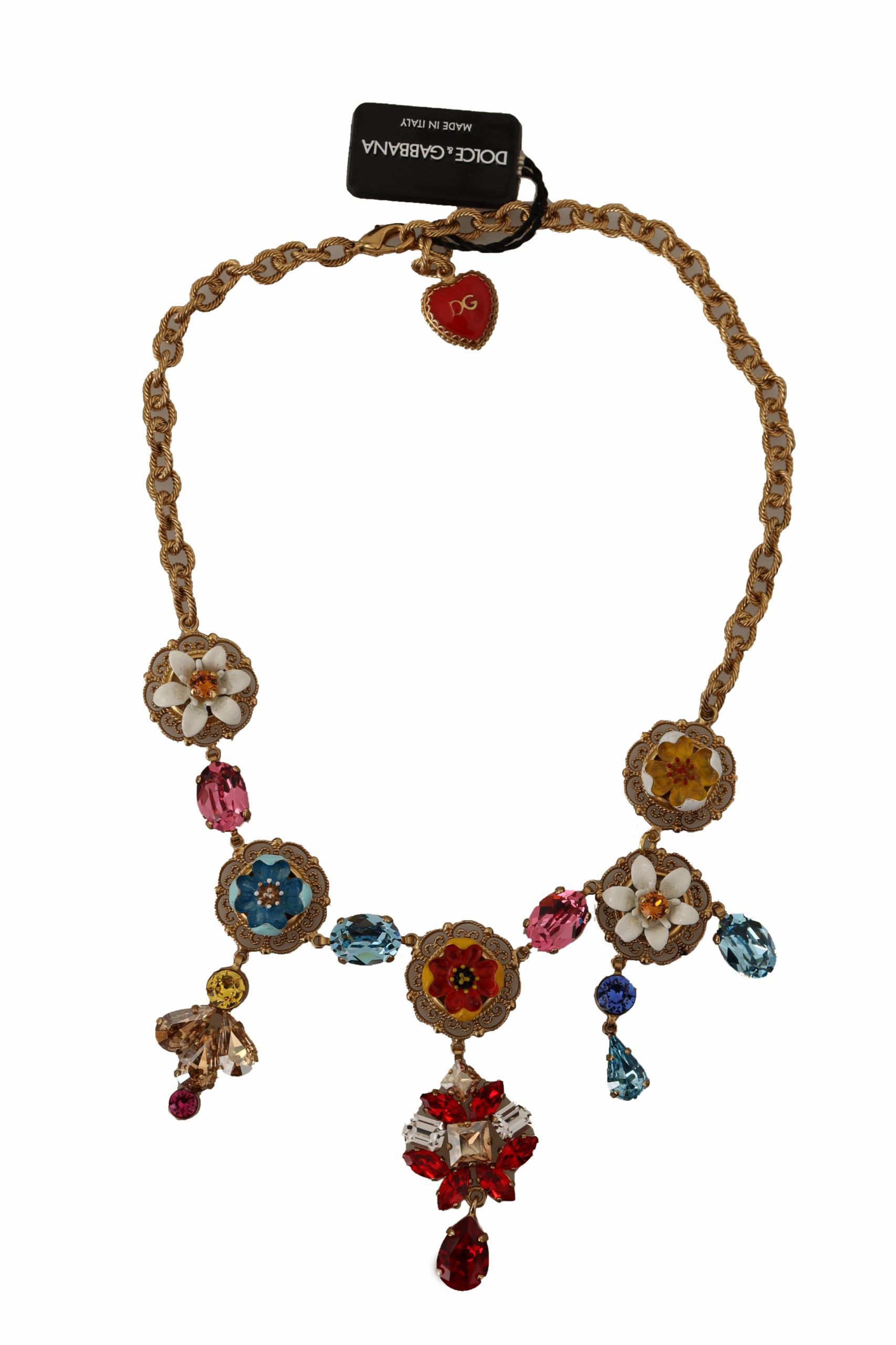 1621271.jpg Regal Gold Floral Statement Necklace - Image 3