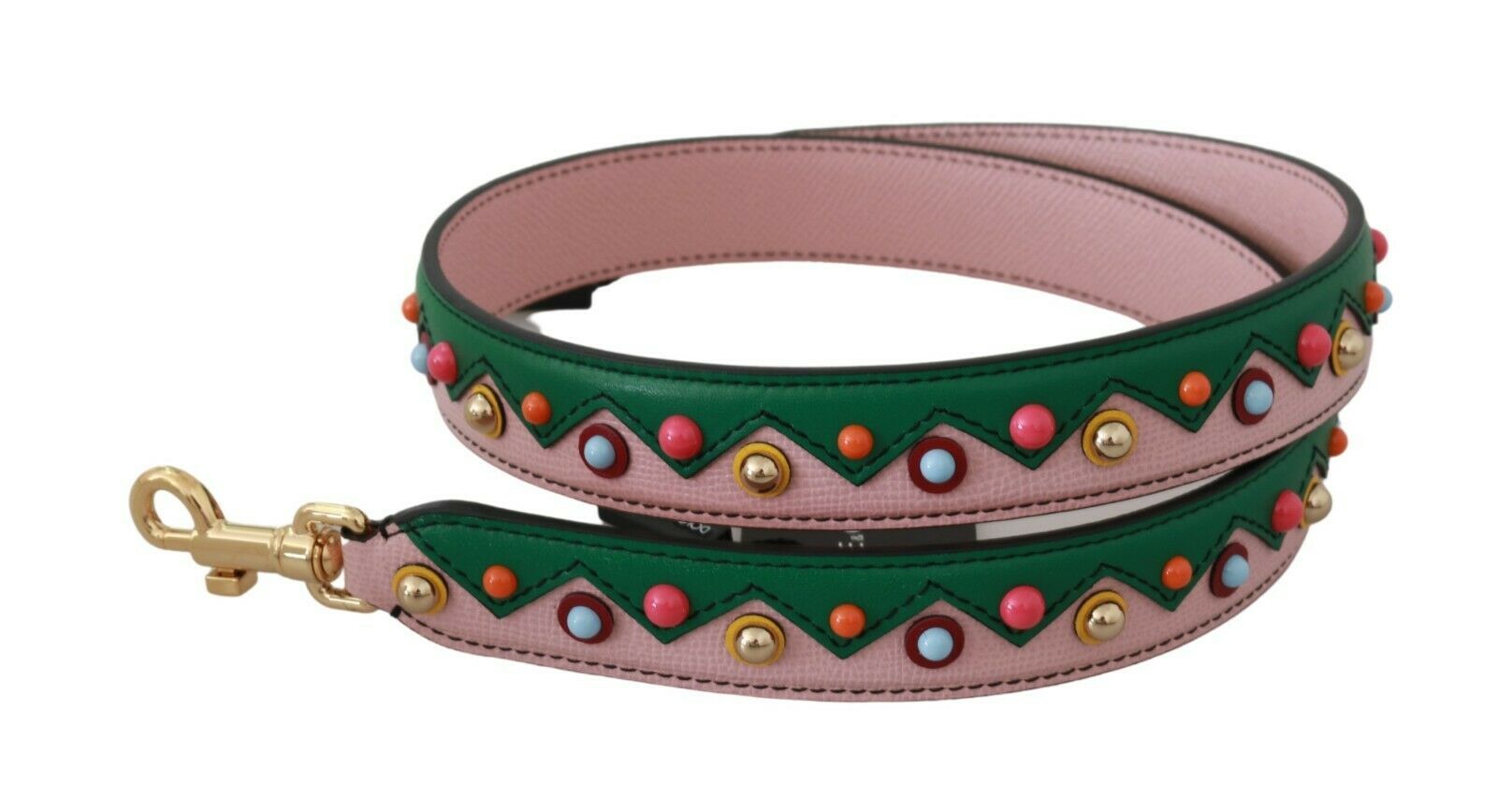 1621498.jpg Elegant Multicolor Leather Shoulder Strap - Image 2