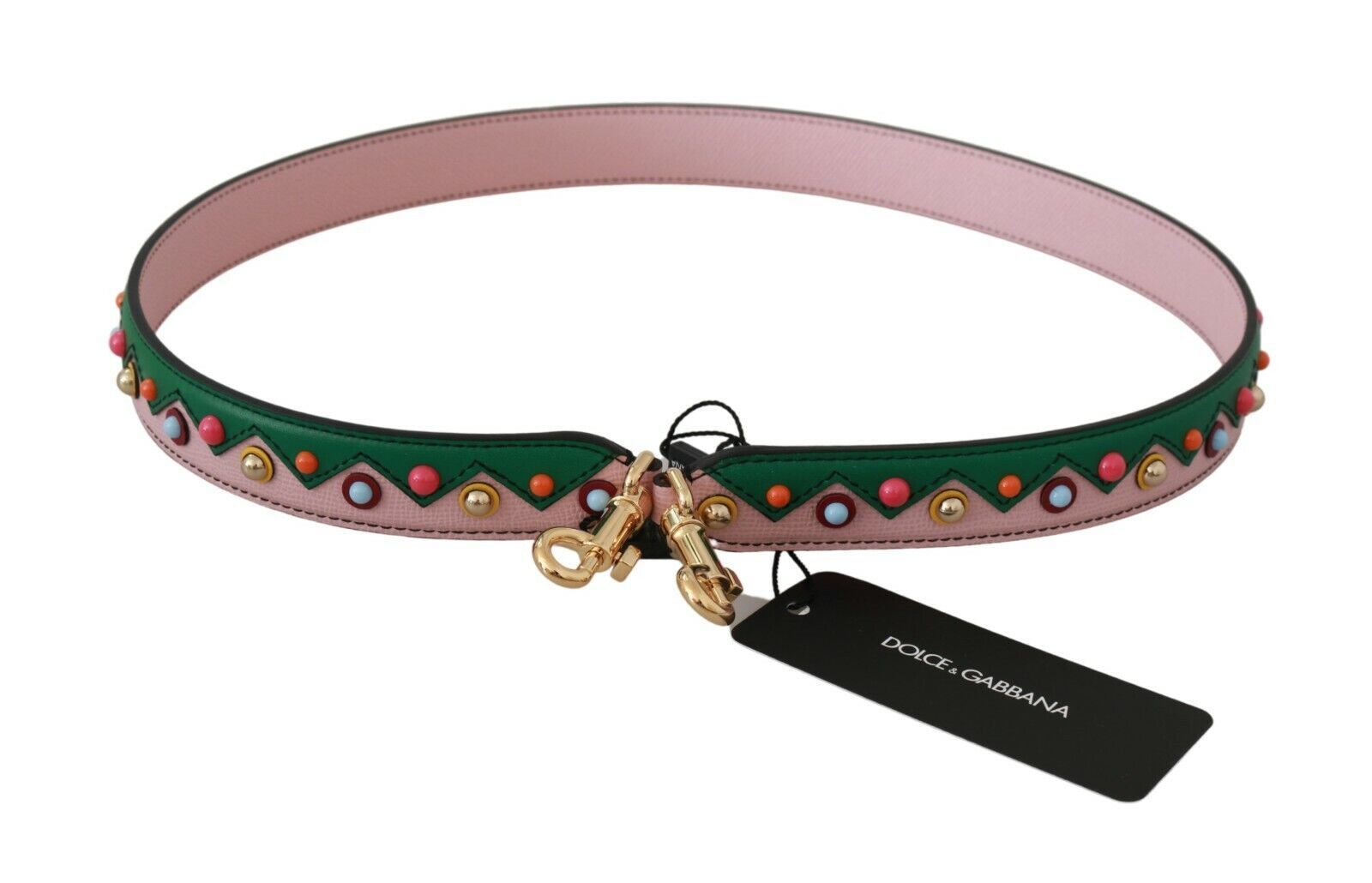 1621499.jpg Elegant Multicolor Leather Shoulder Strap - Image 3