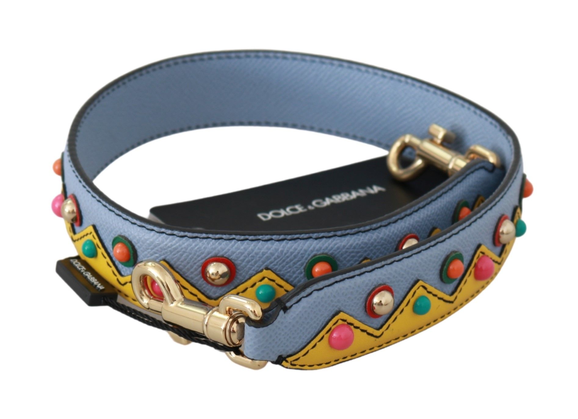 1621505.jpg Multicolor Leather Shoulder Strap Accessory - Image 2