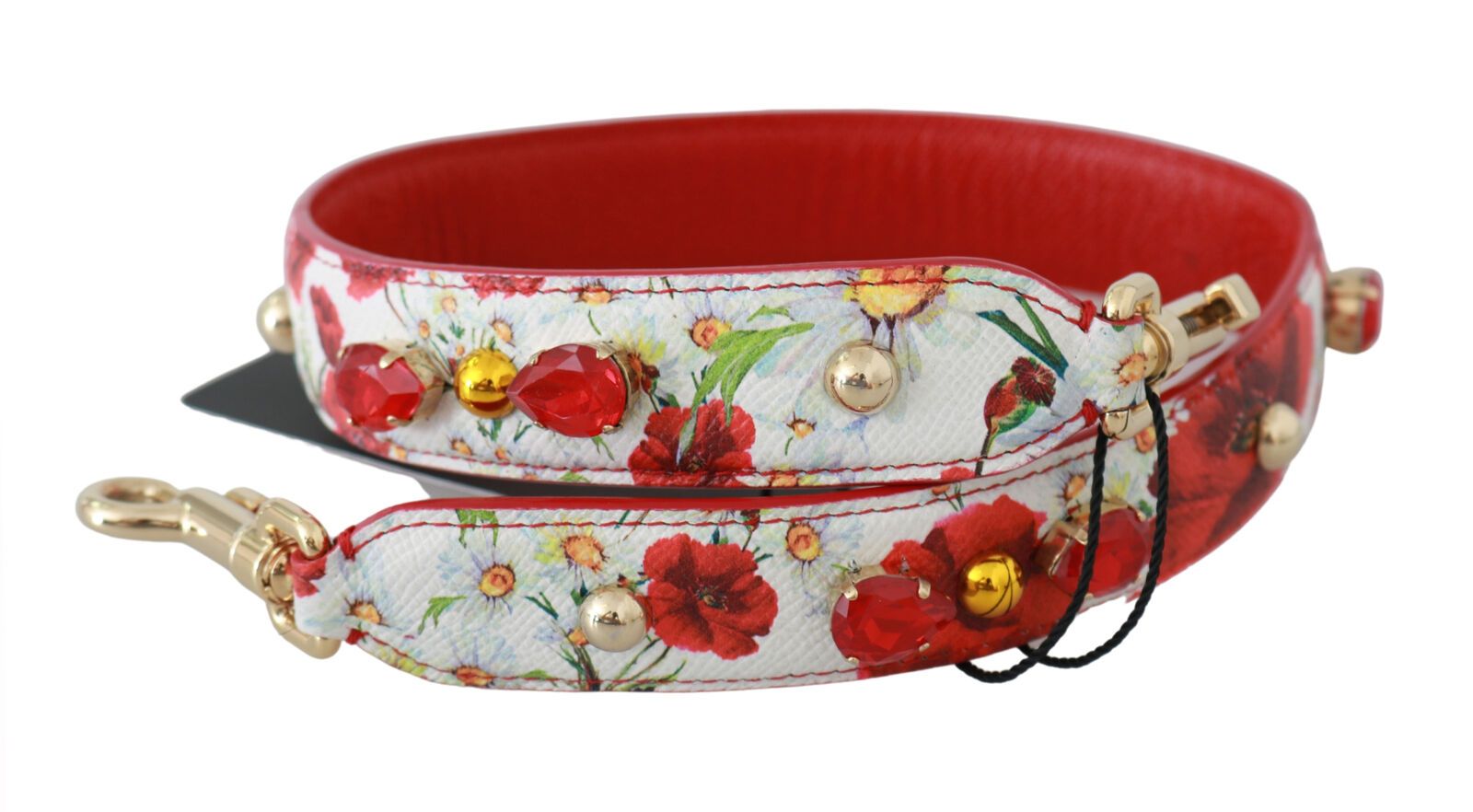 1621577.jpg Floral Embellished Calfskin Shoulder Strap - Image 2