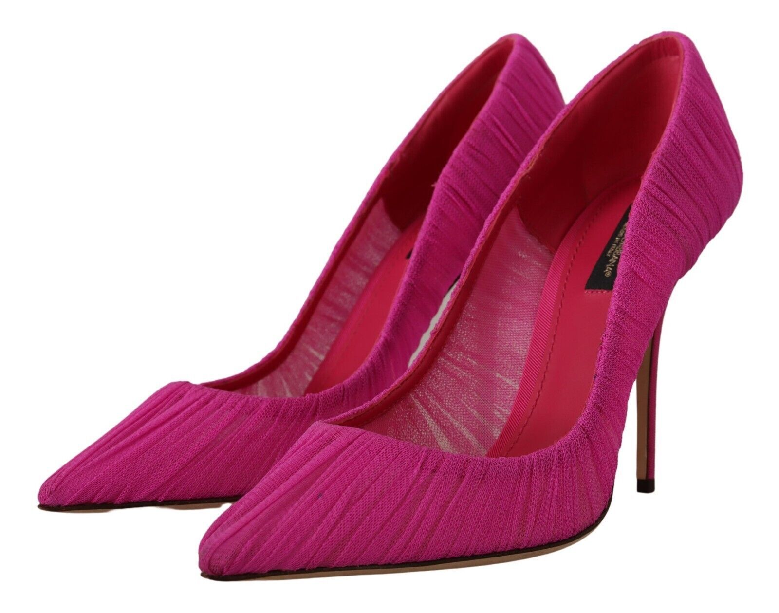 1621818.jpg Elegant Pink Tulle Mesh Heels Pumps - Image 2