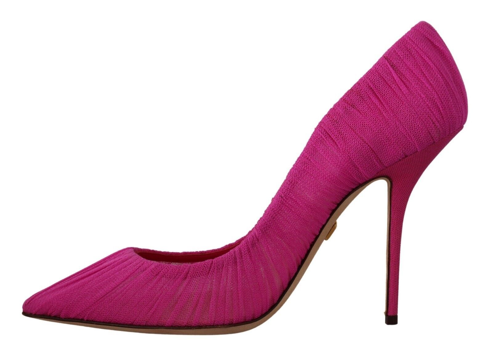 1621821.jpg Elegant Pink Tulle Mesh Heels Pumps - Image 5