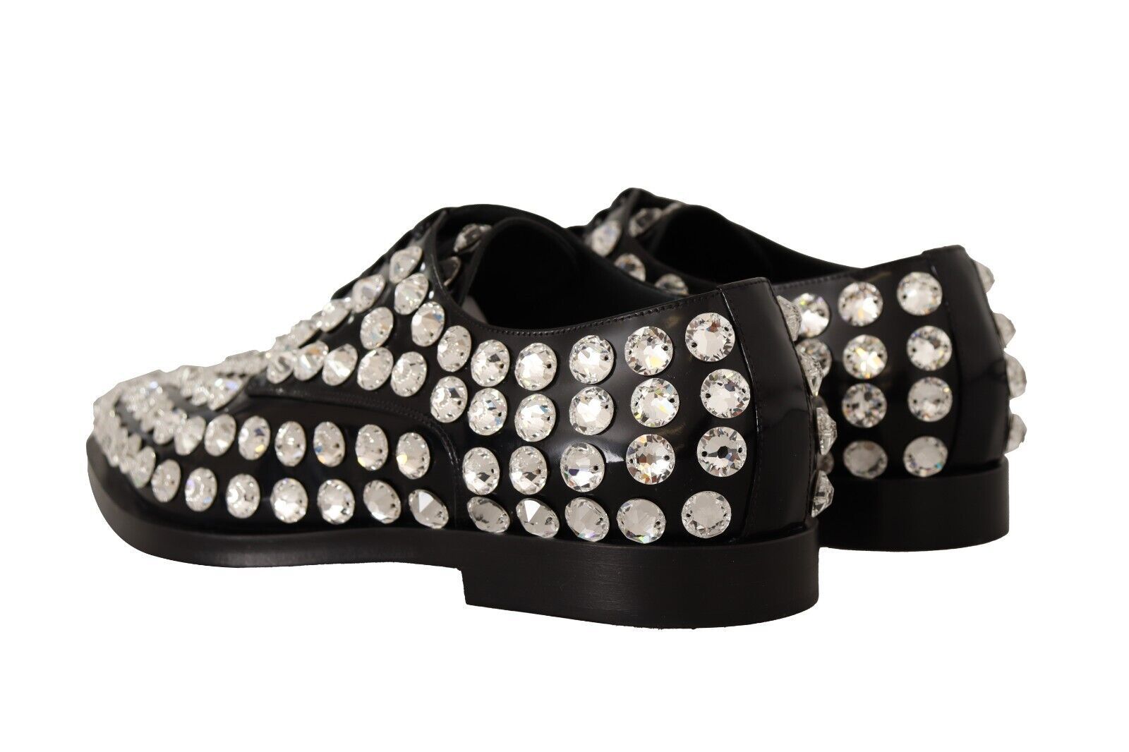 1629983.jpg Crystal-Embellished Leather Formal Flats - Image 3