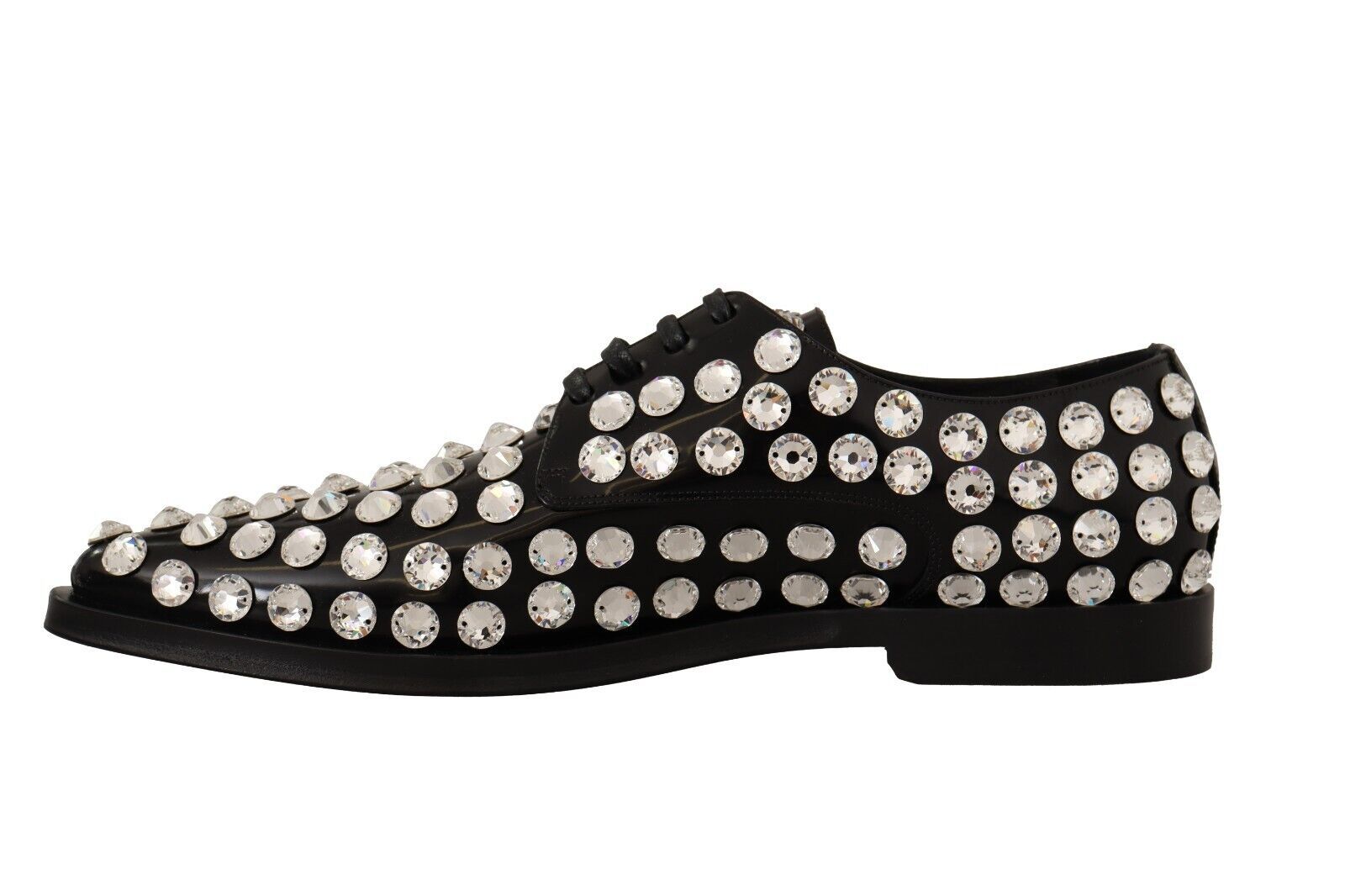 1629984.jpg Crystal-Embellished Leather Formal Flats - Image 4
