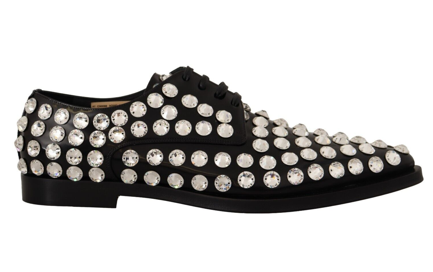 1629991.png Crystal-Embellished Leather Formal Flats - Image 1