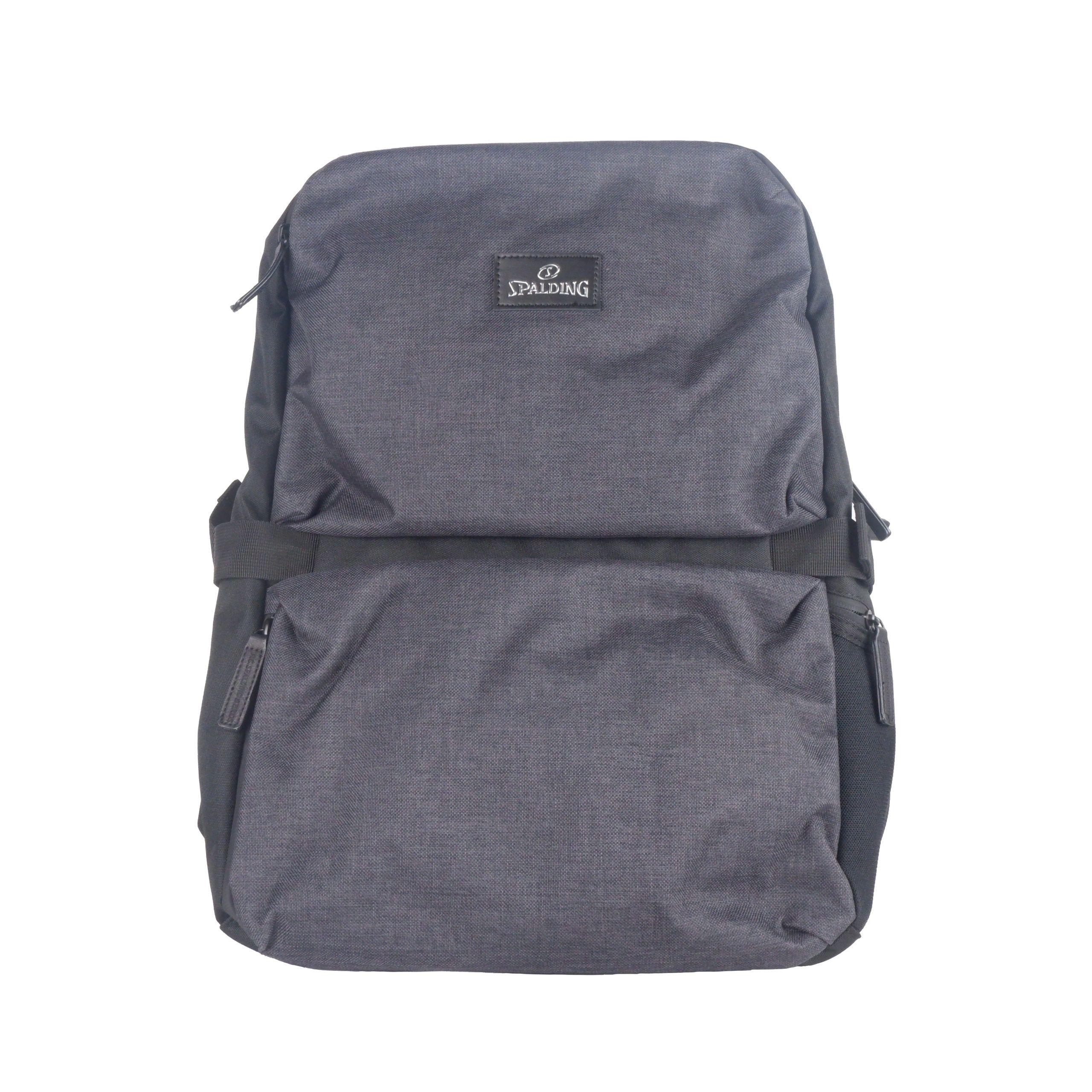 Black Polyester Men Backpack